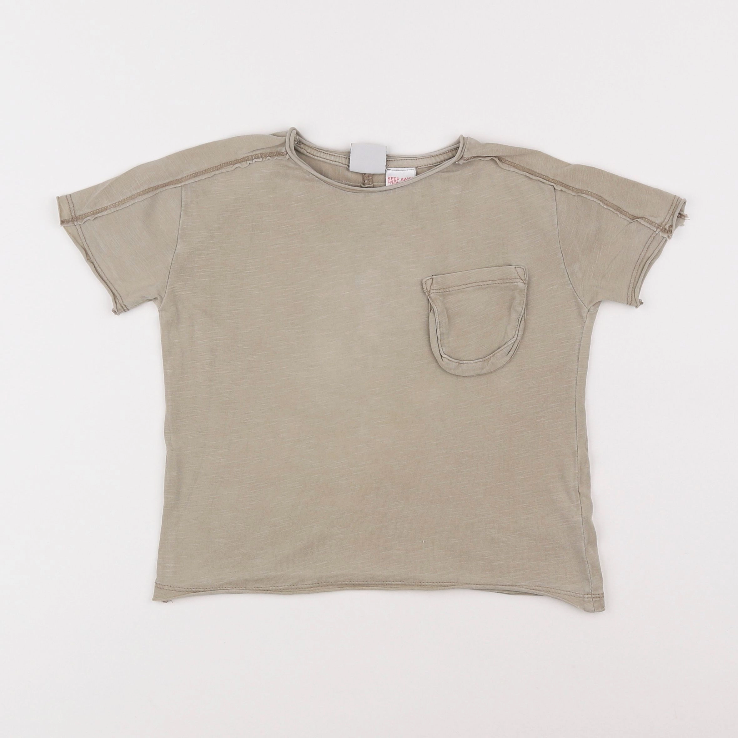 Zara - tee-shirt beige - 18 mois à 2 ans