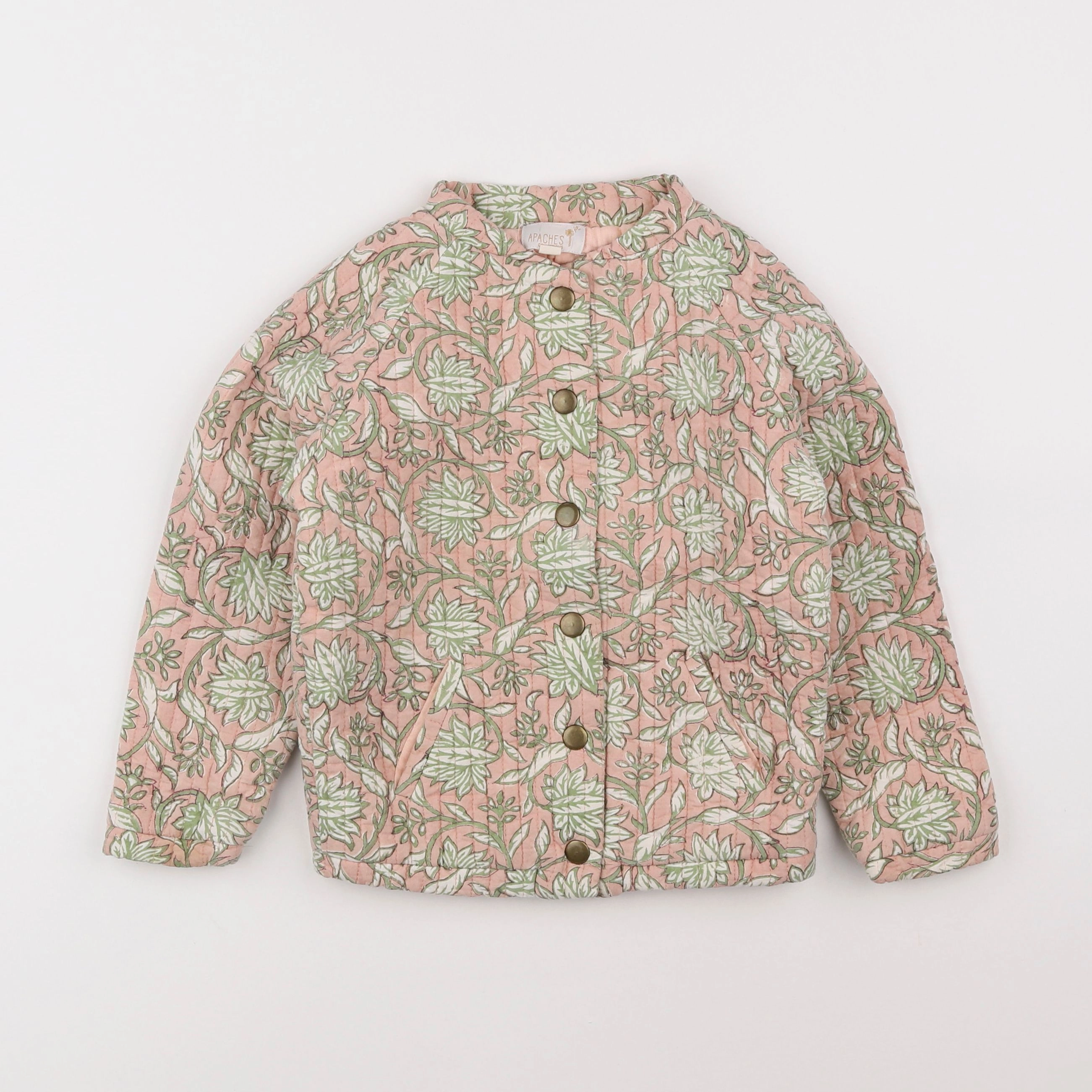 Apaches Collections - veste rose, vert - 6 ans