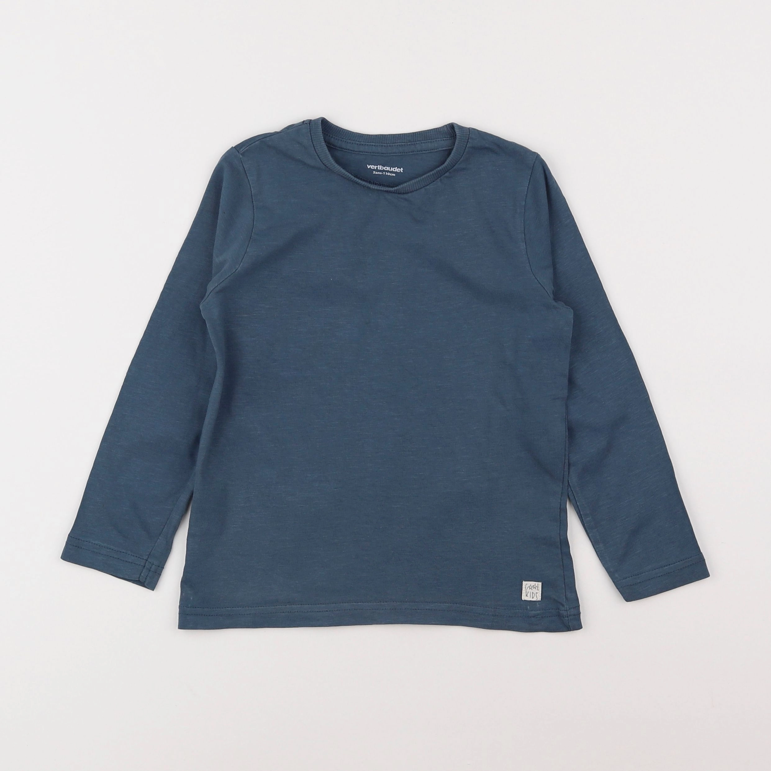 Vertbaudet - tee-shirt bleu - 5 ans