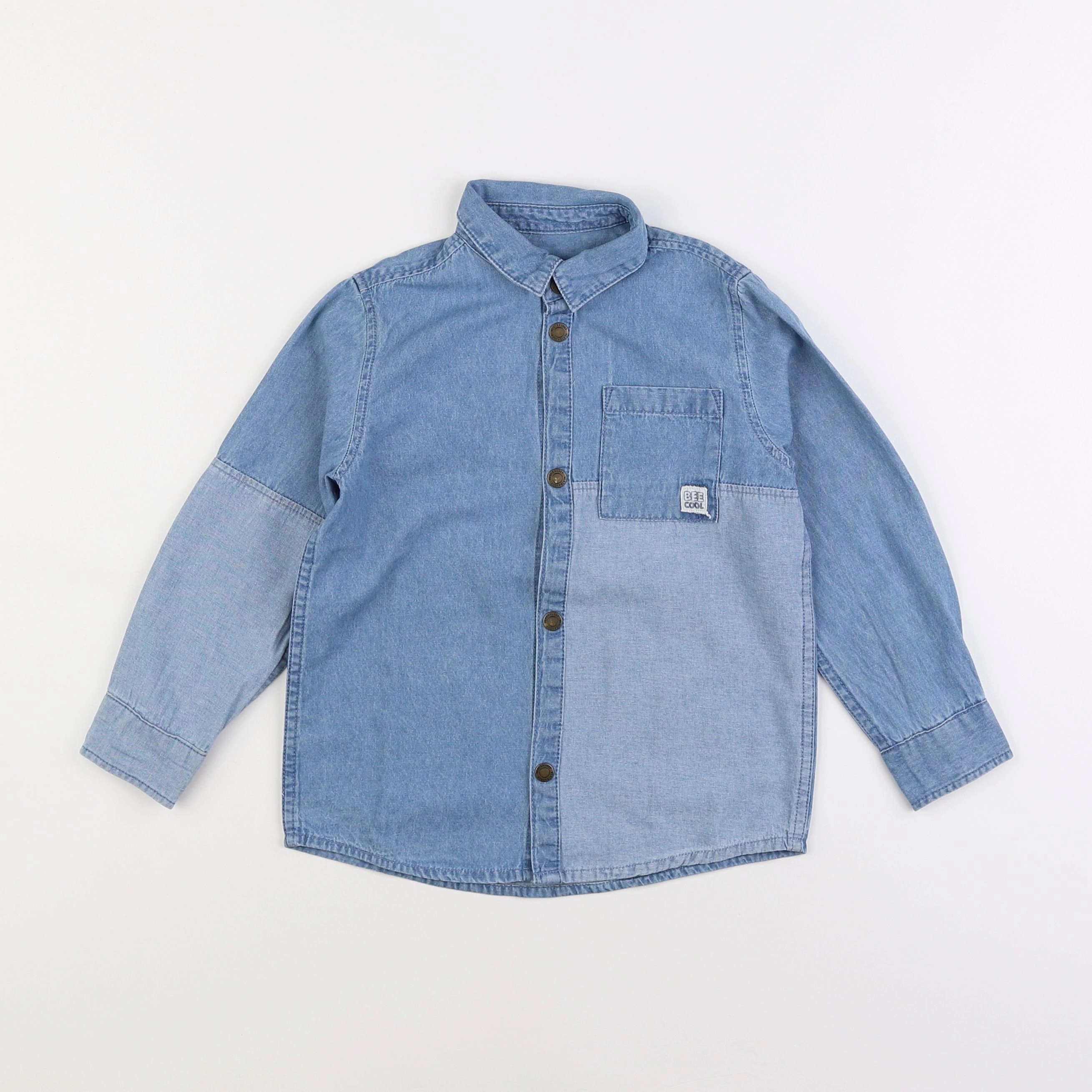 Vertbaudet - chemise bleu - 4 ans