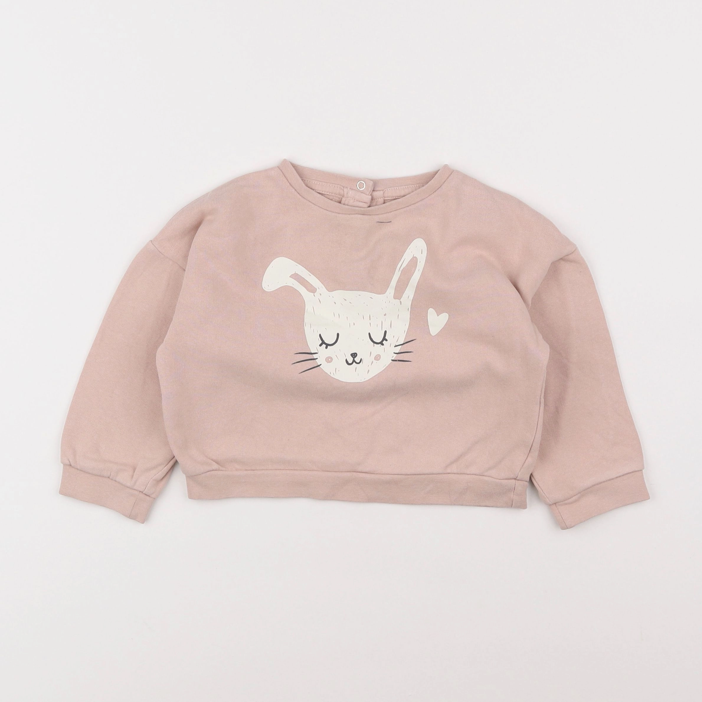 Vertbaudet - sweat rose - 2 ans