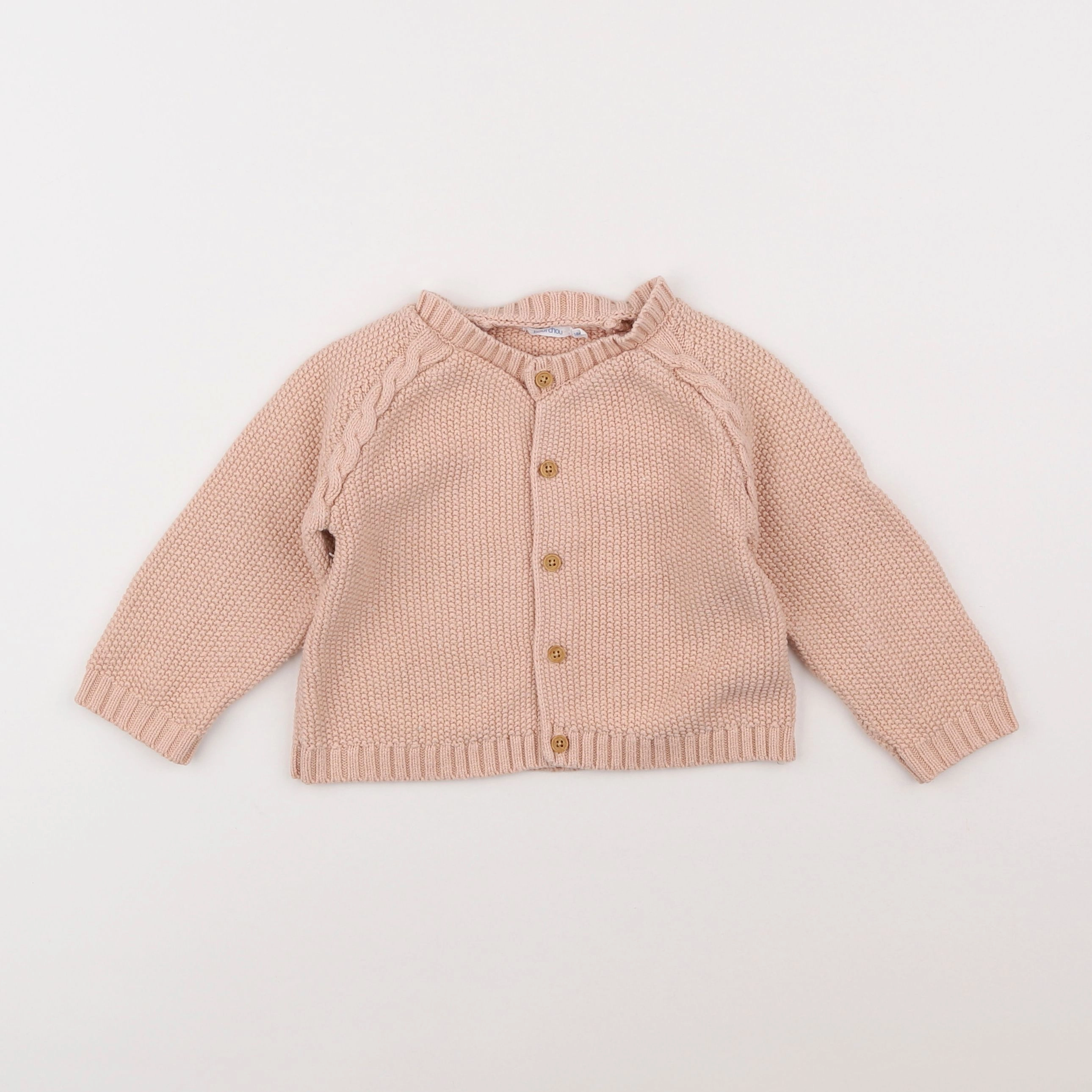 Boutchou - gilet rose - 18 mois