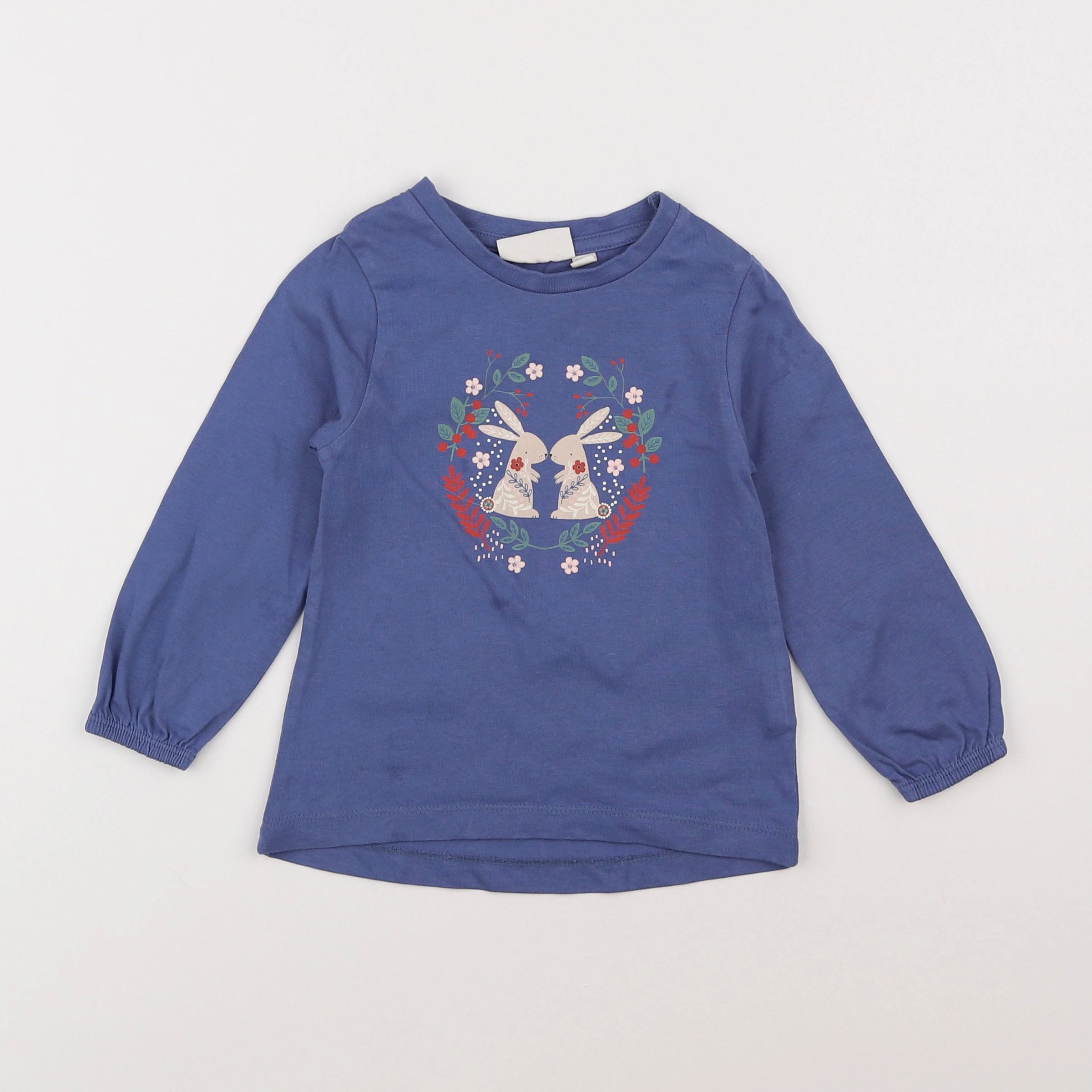 Sense Organic - tee-shirt bleu - 18 mois à 2 ans