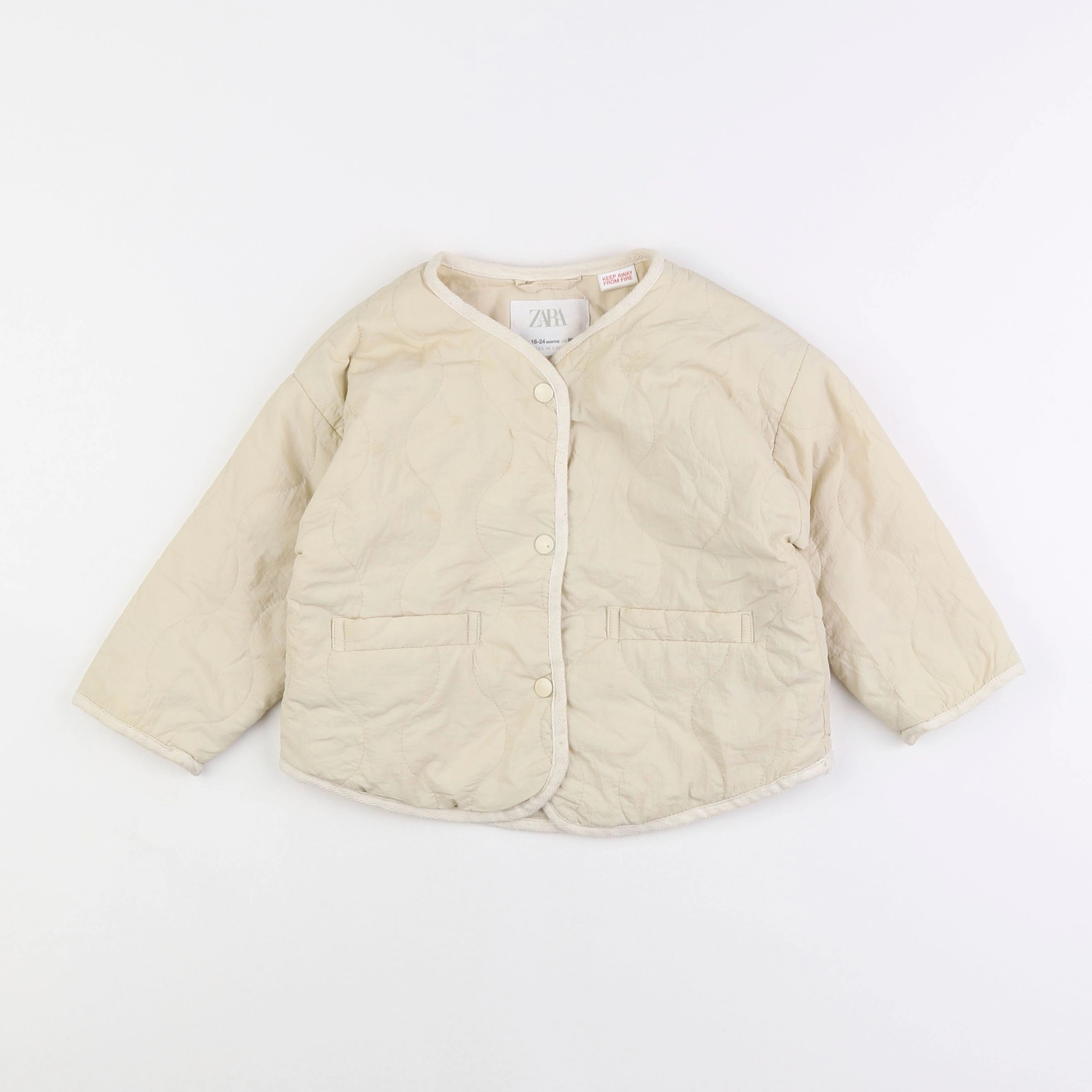 Zara - veste beige - 18 mois à 2 ans