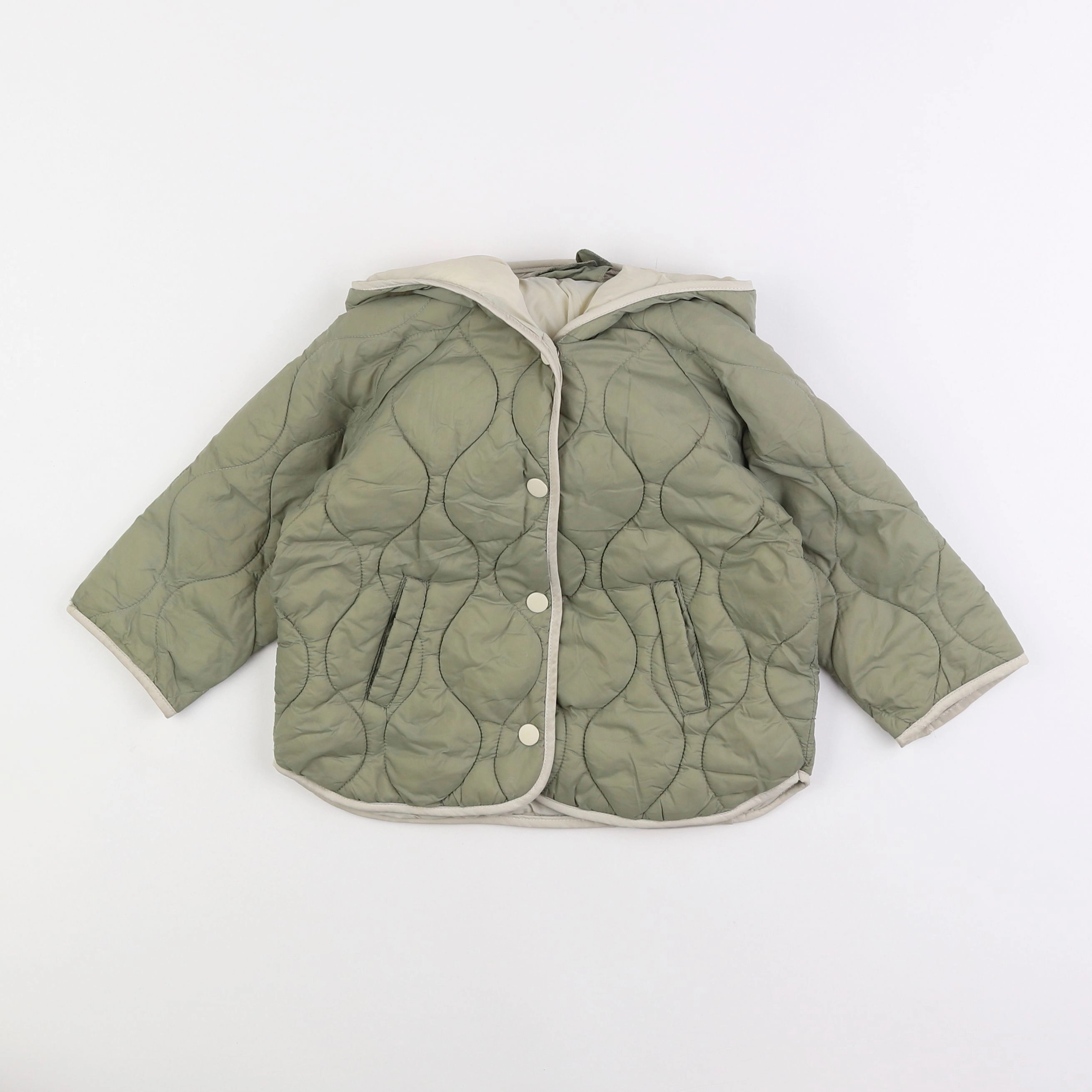 Zara - veste vert - 12/18 mois