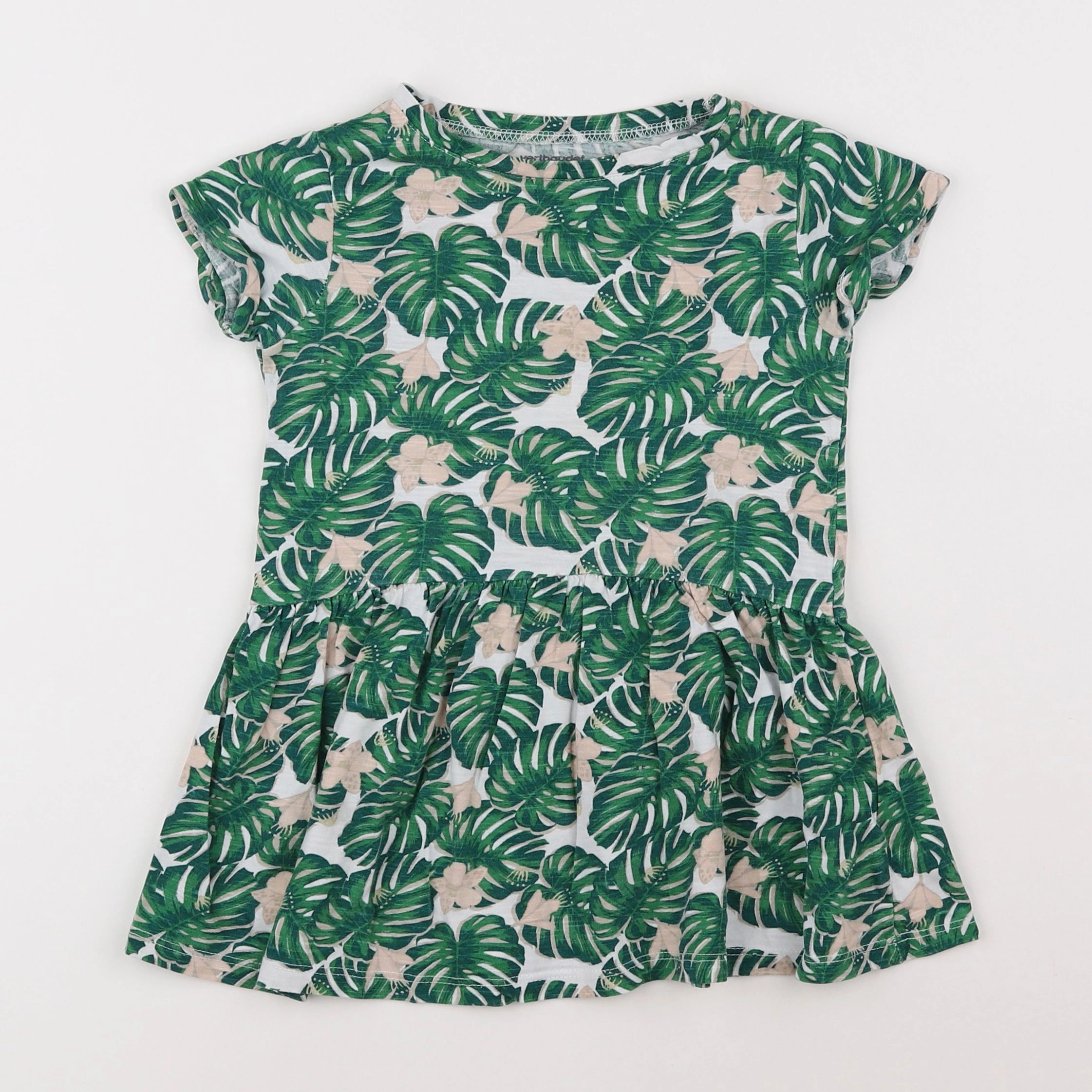 Vertbaudet - robe vert - 4 ans