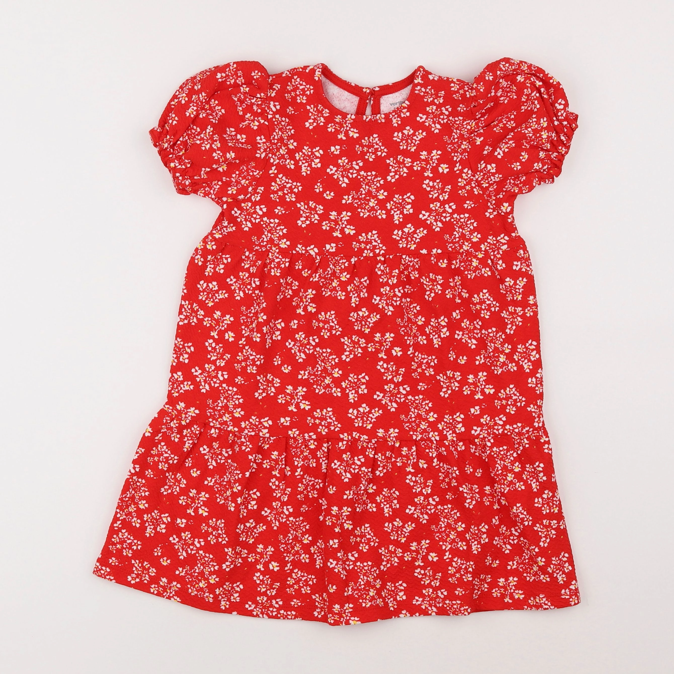 Vertbaudet - robe rouge - 4 ans