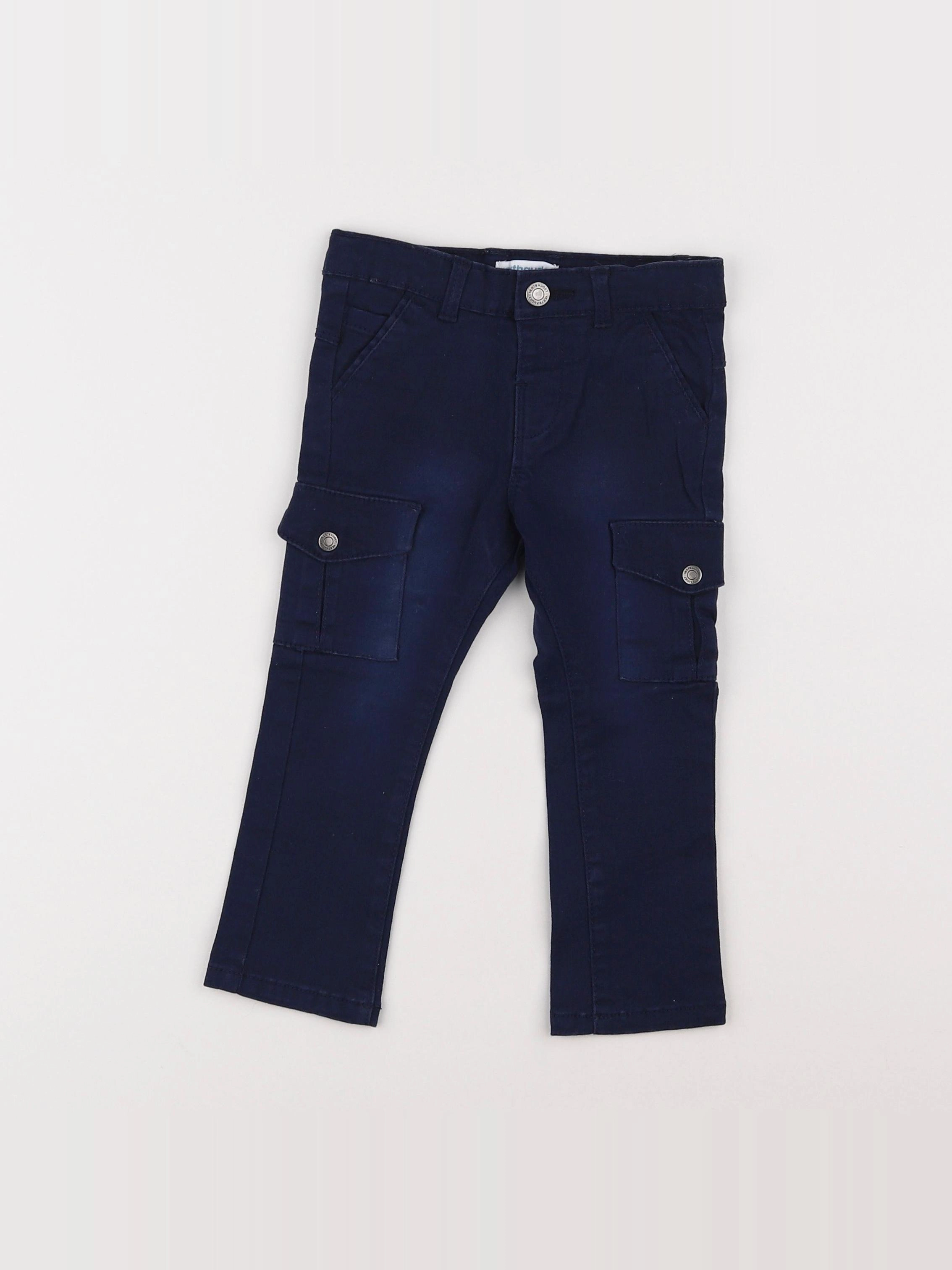 Vertbaudet - pantalon bleu - 18 mois