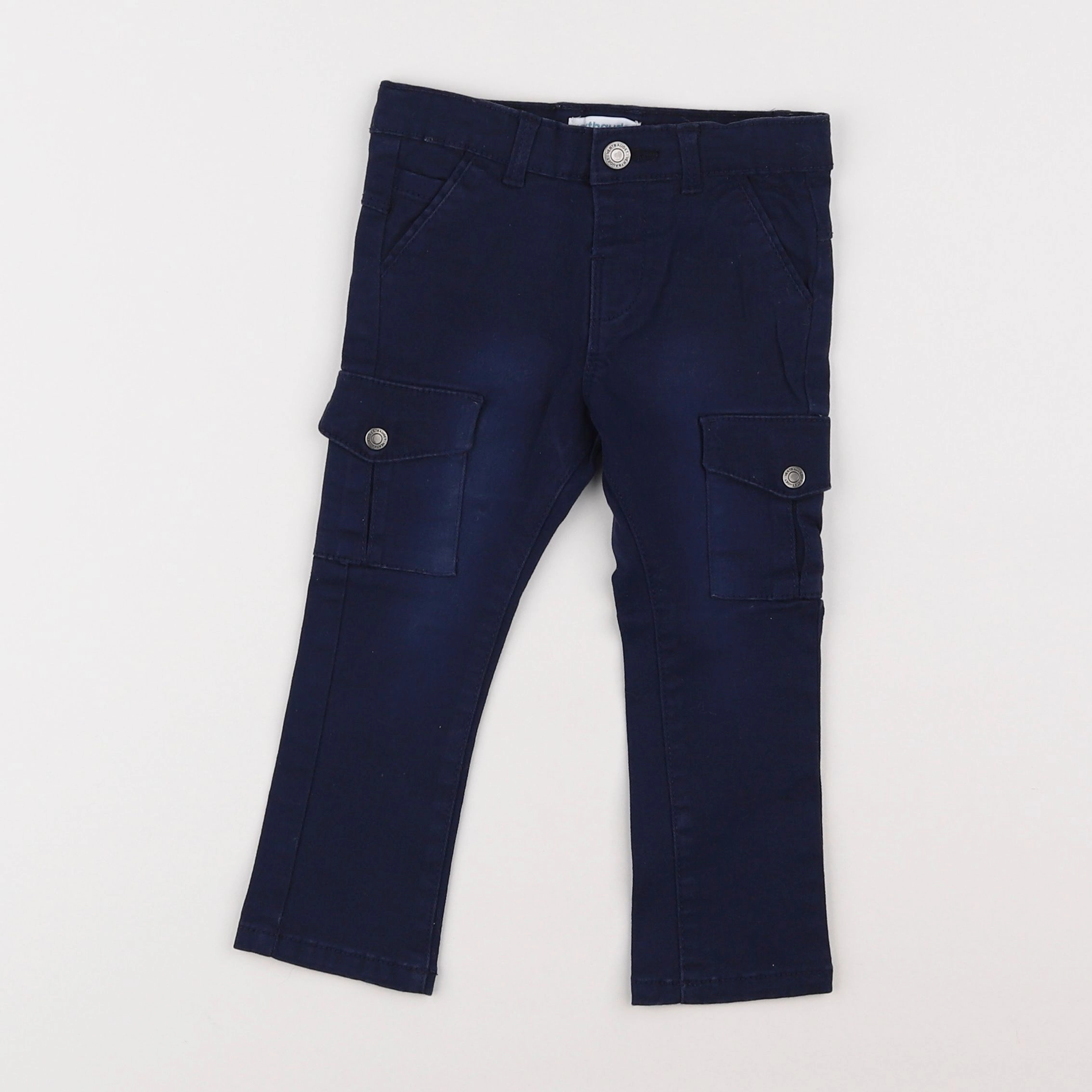 Vertbaudet - pantalon bleu - 18 mois