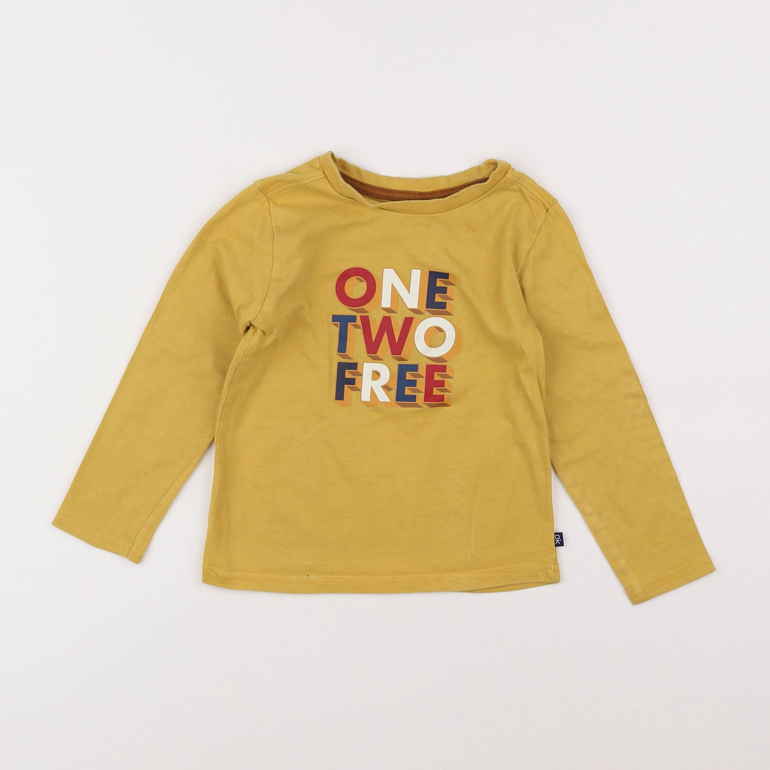 Okaidi - tee-shirt jaune - 3 ans