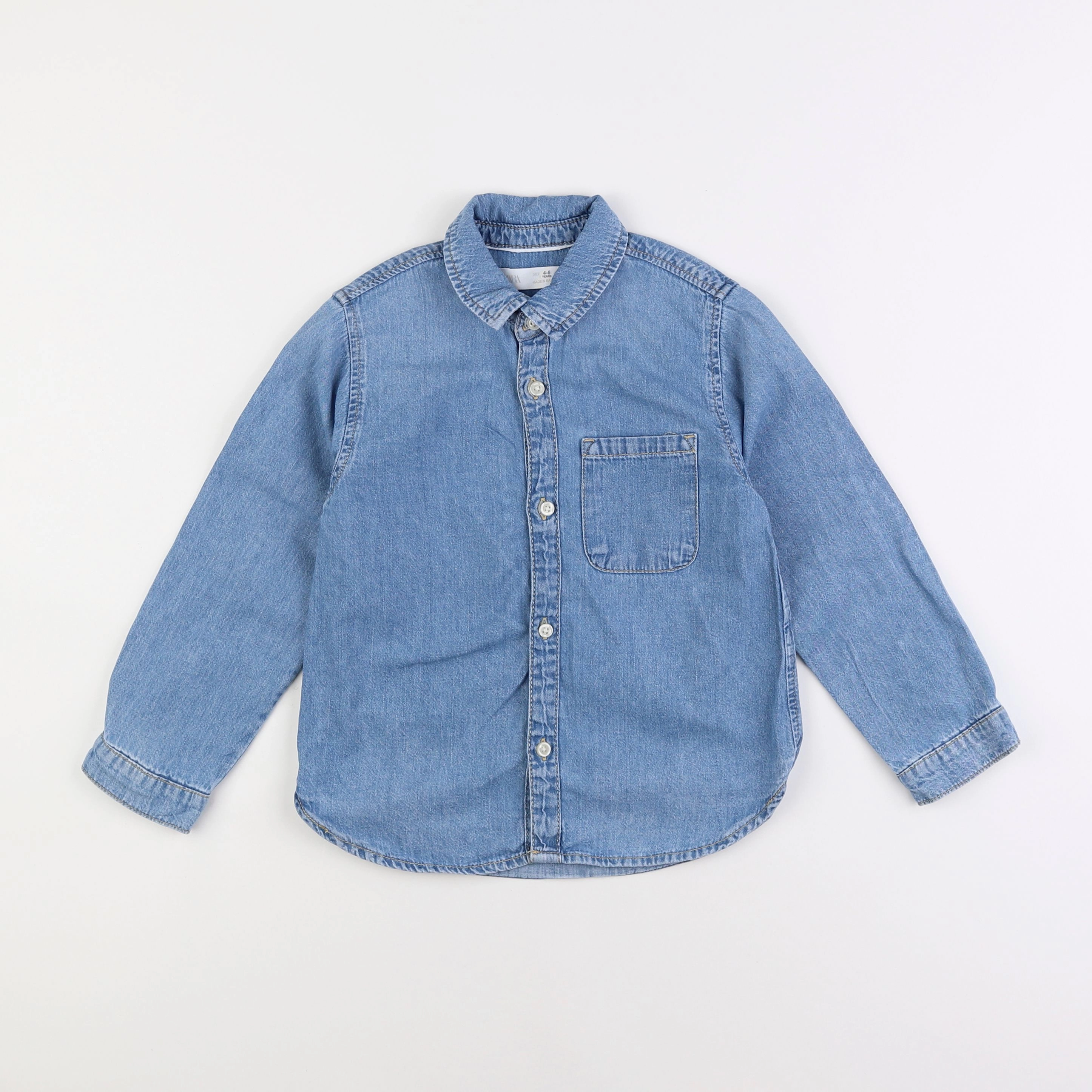 Zara - chemise bleu - 4/5 ans