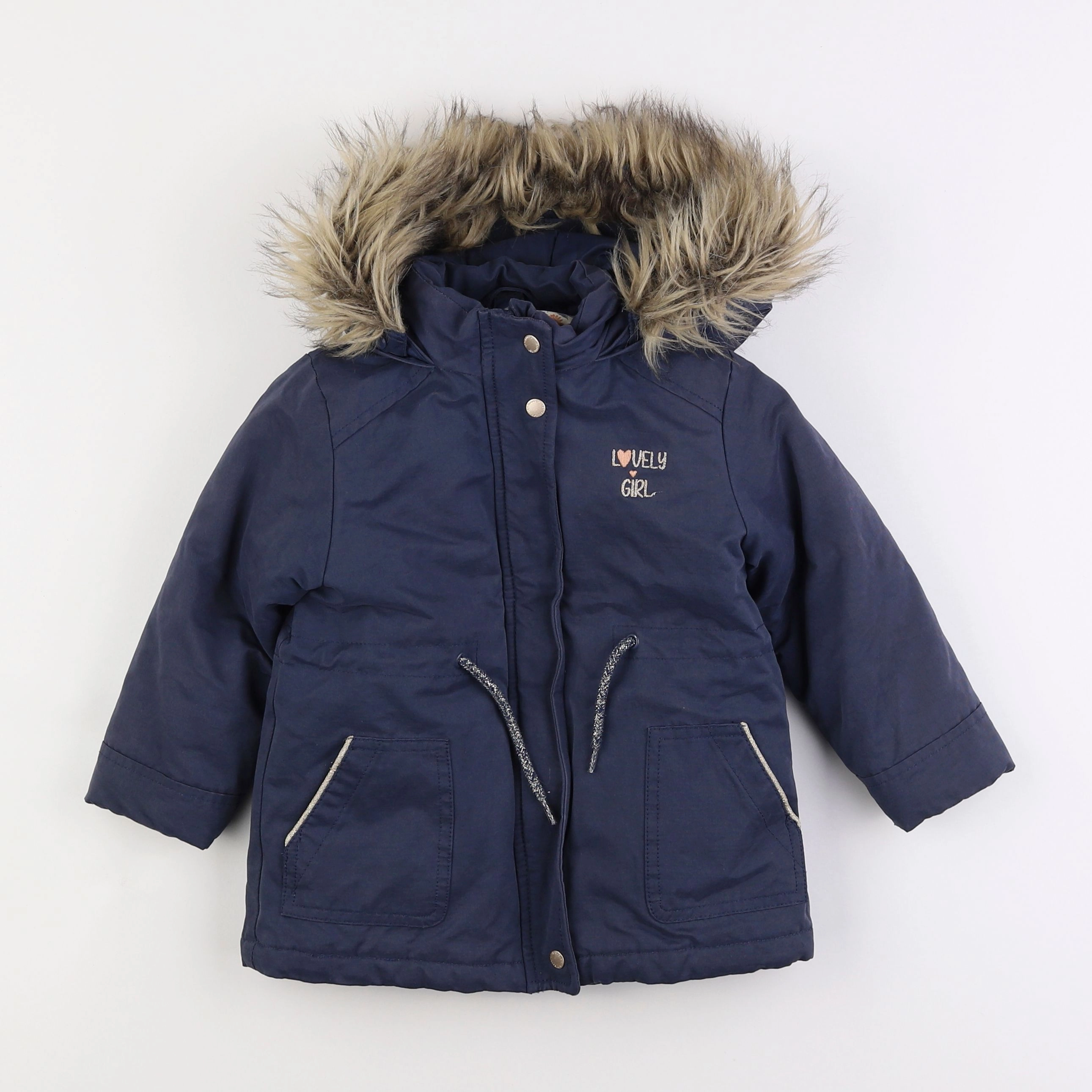 Vertbaudet - parka bleu - 3 ans