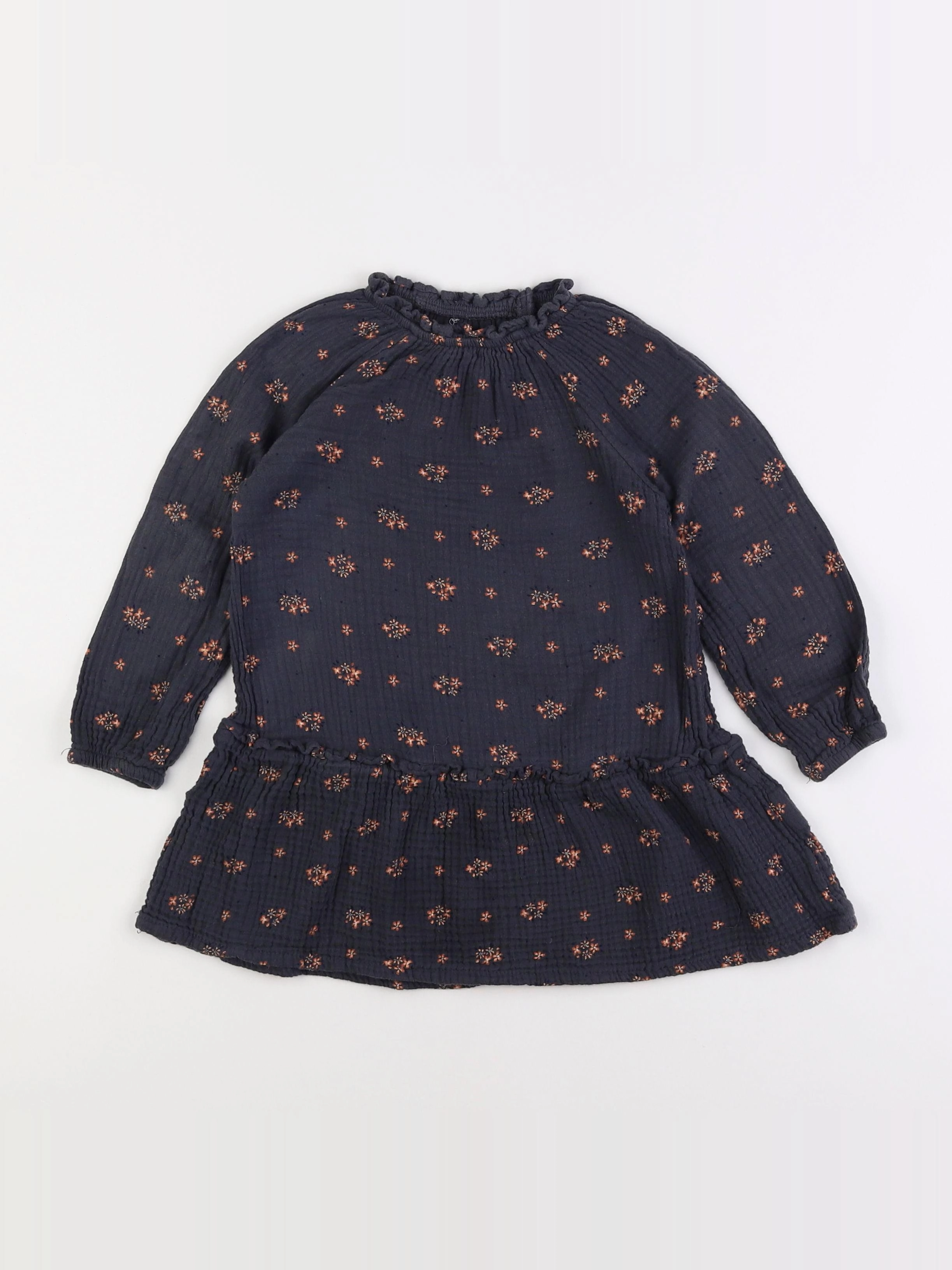 Vertbaudet - robe bleu - 4 ans