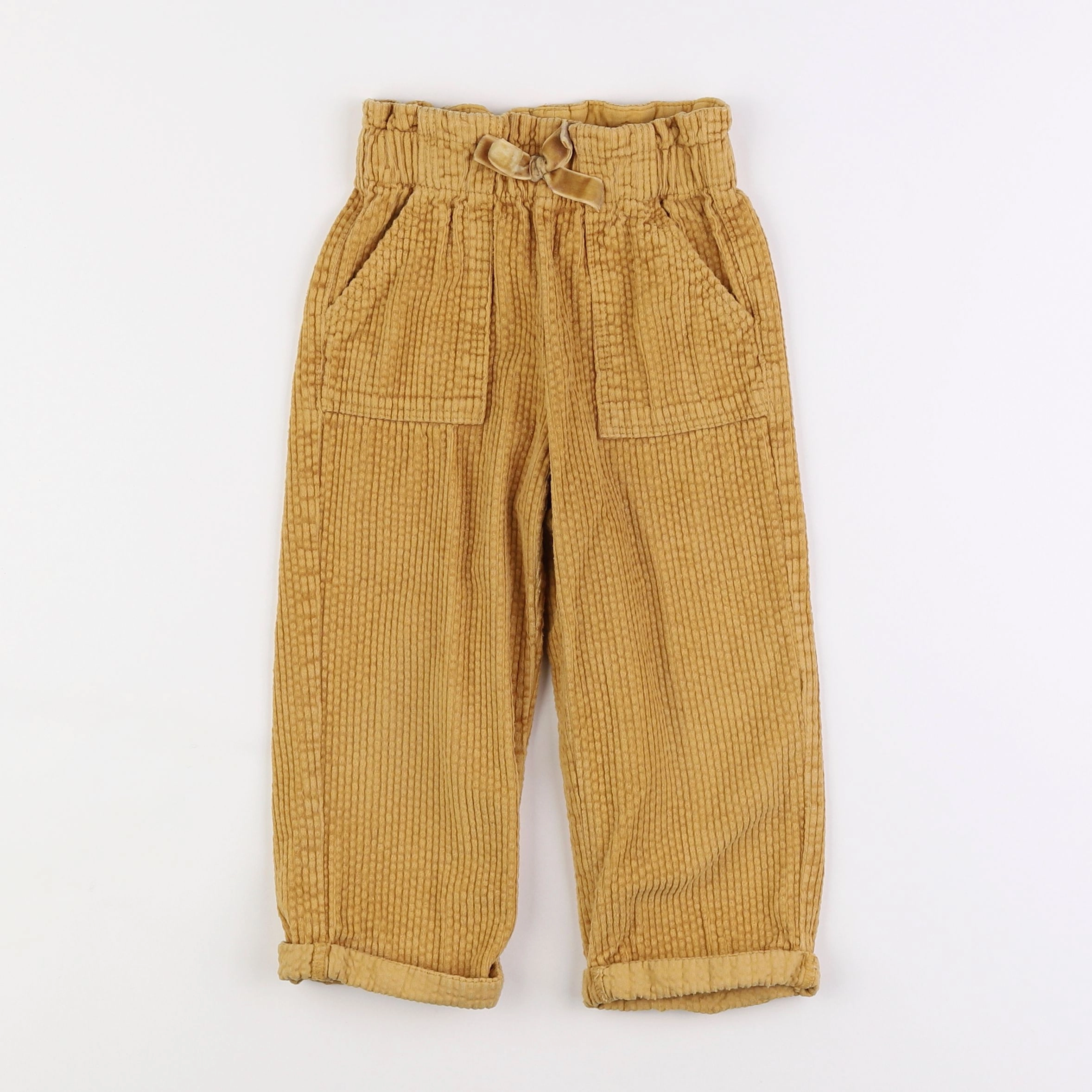 Vertbaudet - pantalon jaune - 4 ans