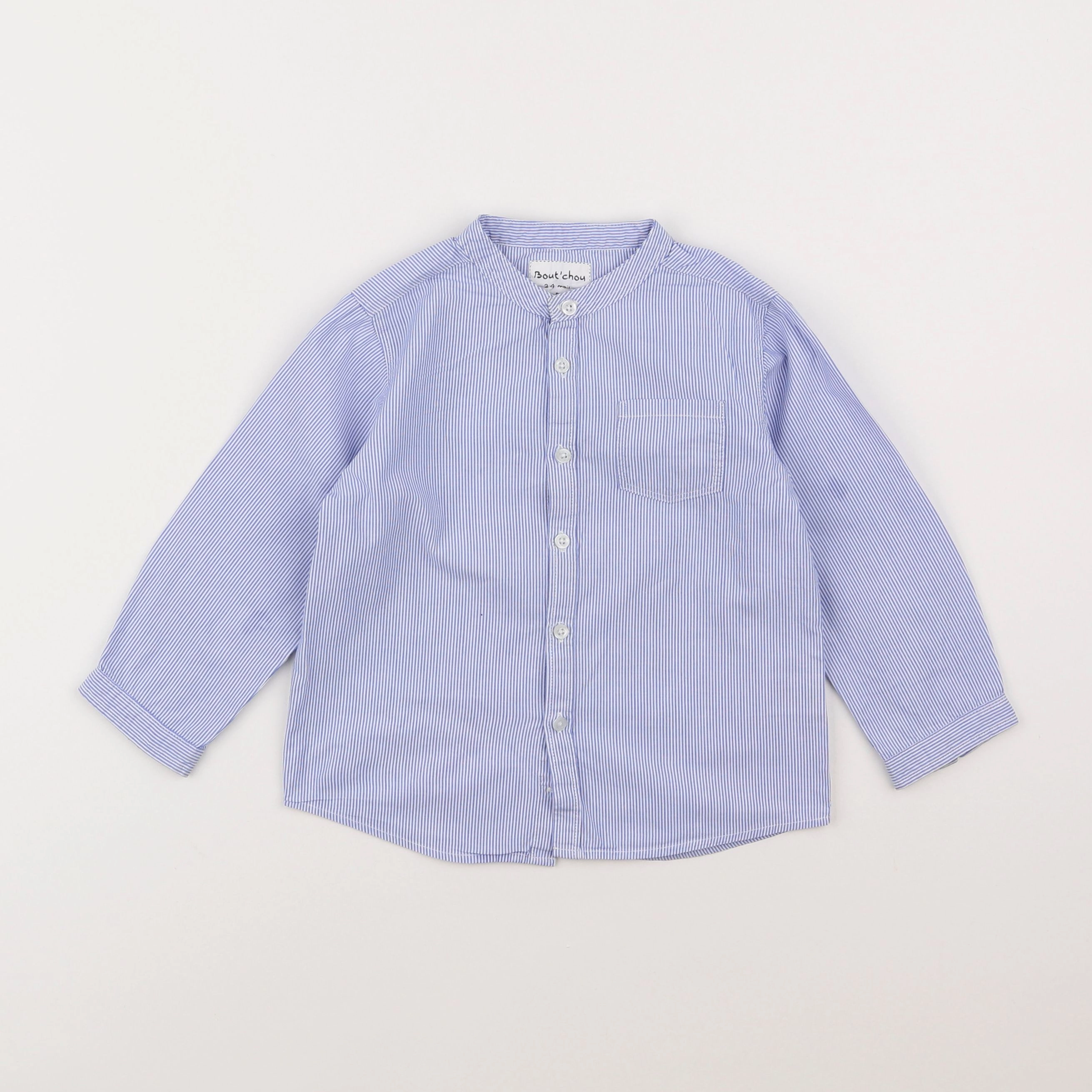 Boutchou - chemise bleu - 2 ans