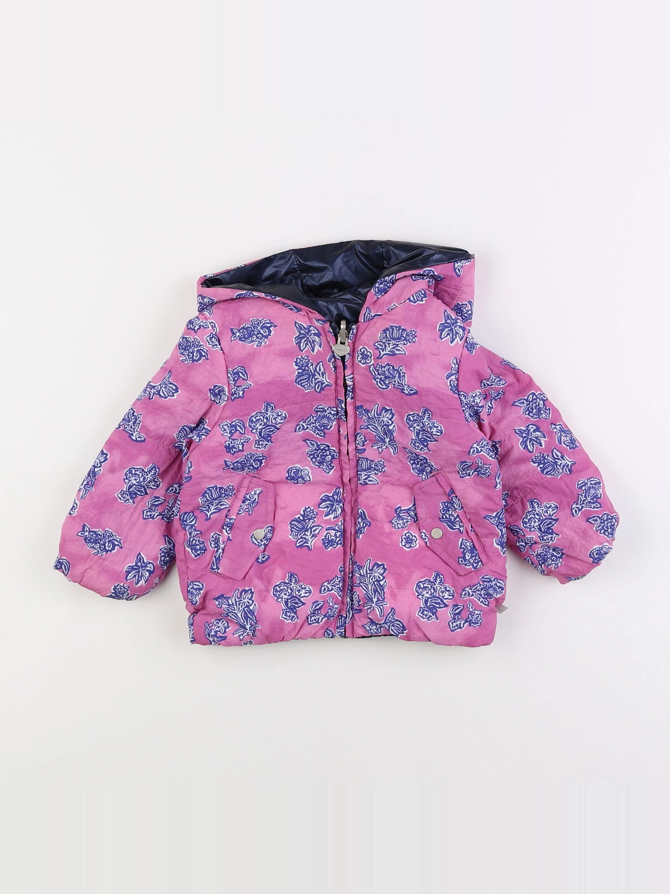 IKKS - veste réversible rose - 18 mois