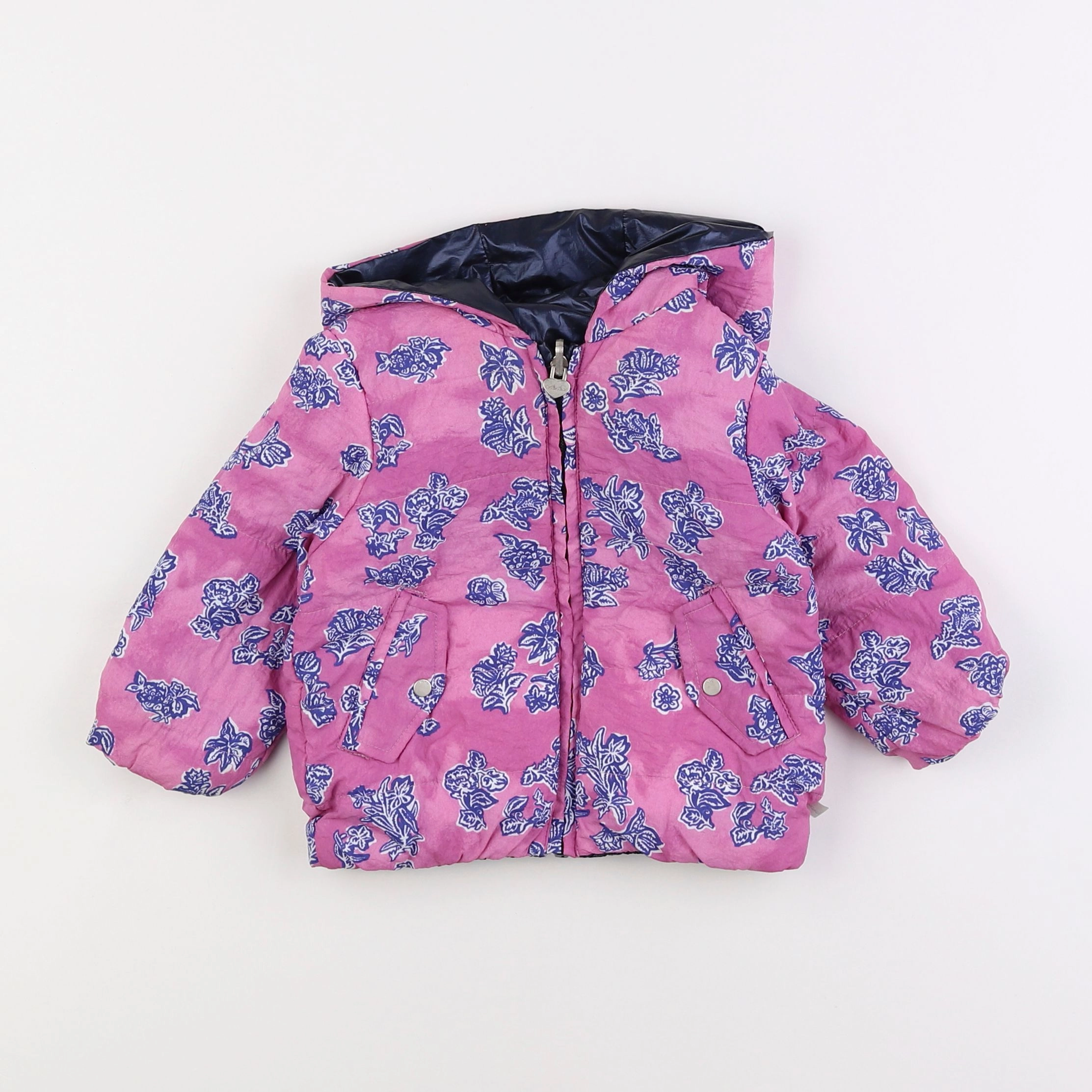 IKKS - veste réversible rose - 18 mois
