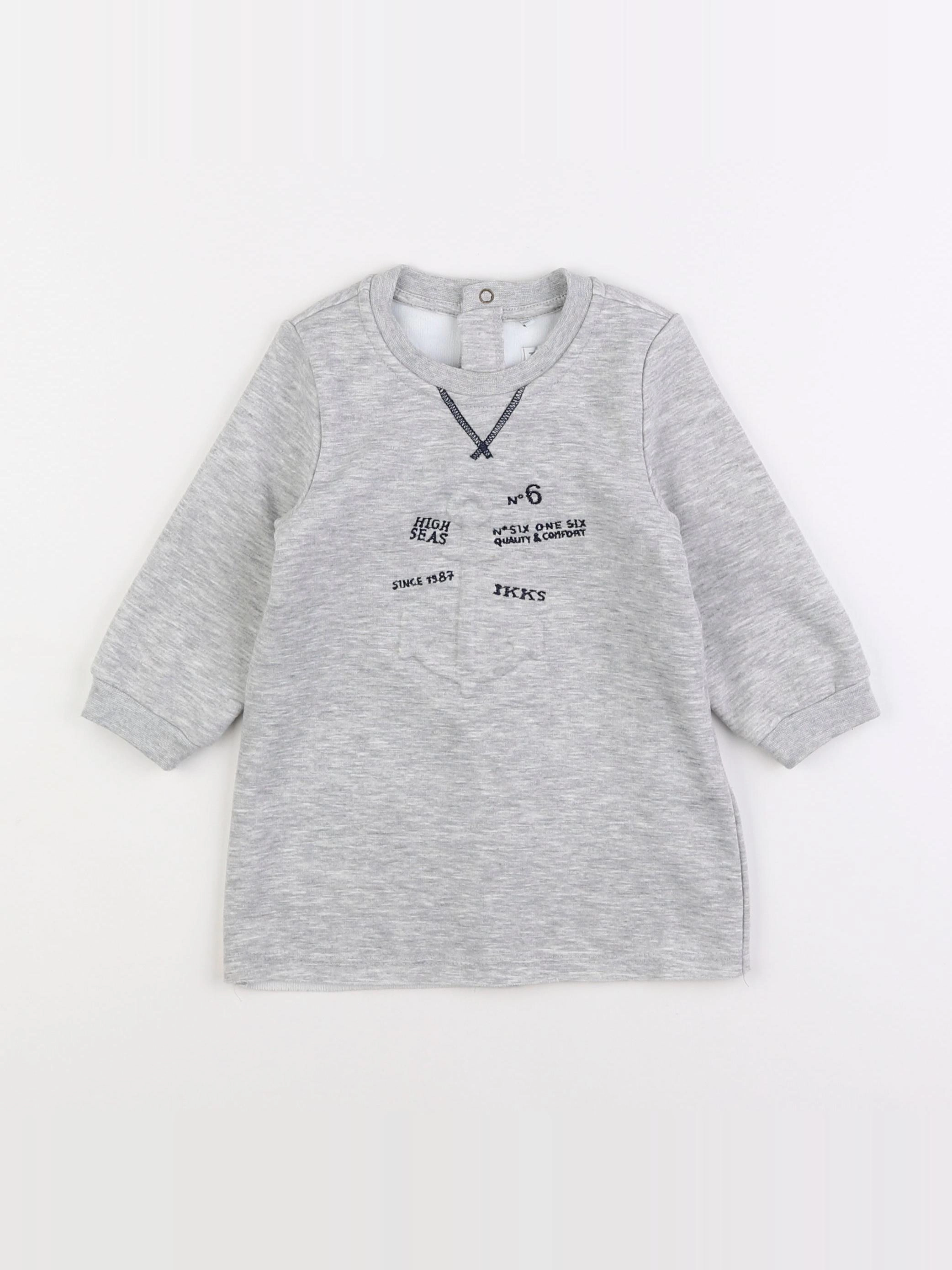 IKKS - robe gris - 18 mois