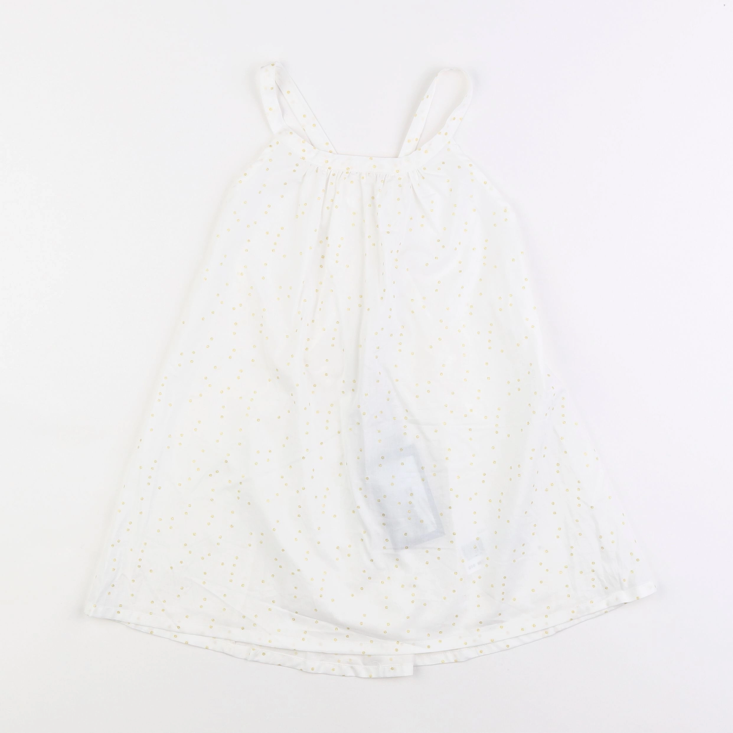 Cyrillus - blouse blanc, or - 10 ans