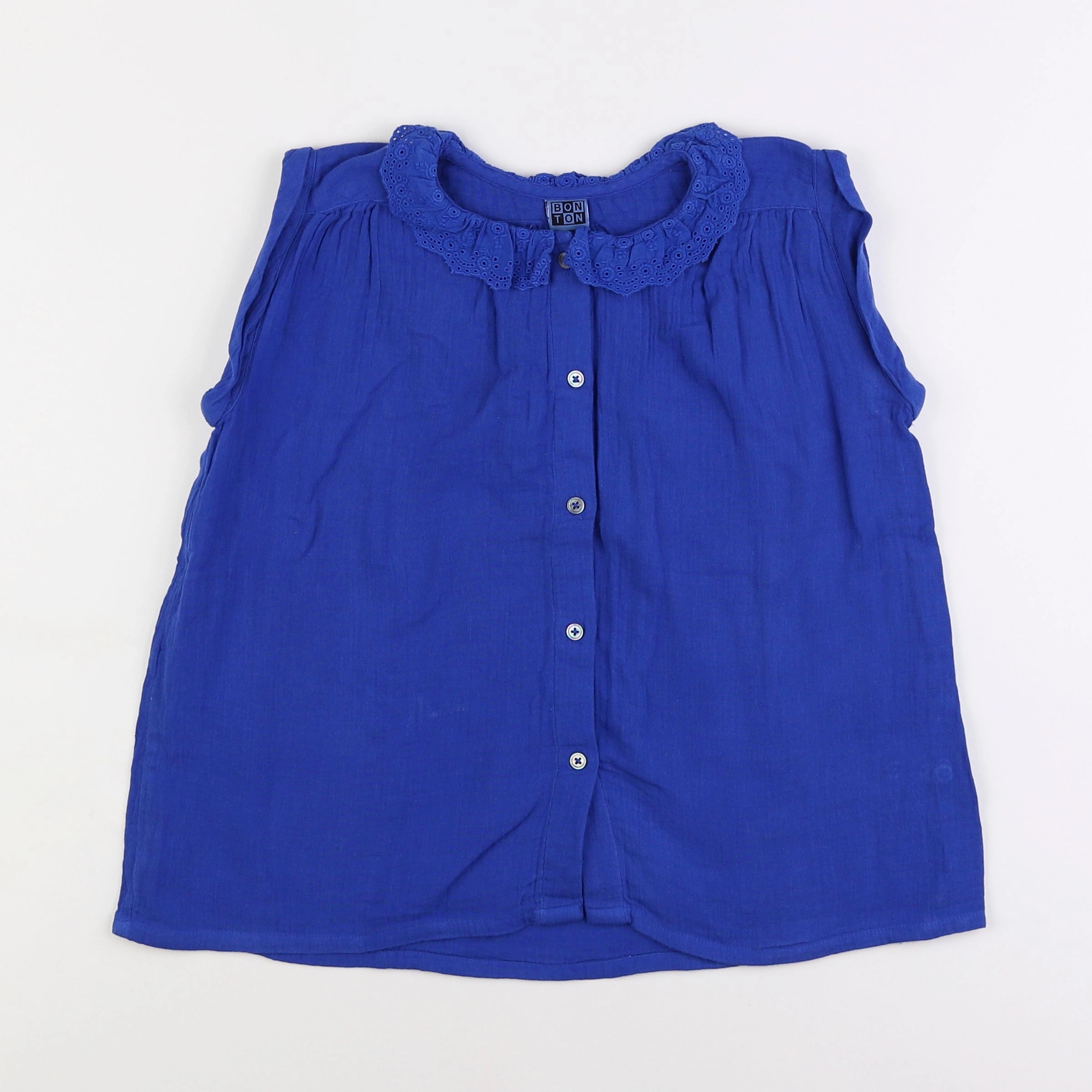 Bonton - blouse bleu - 10 ans