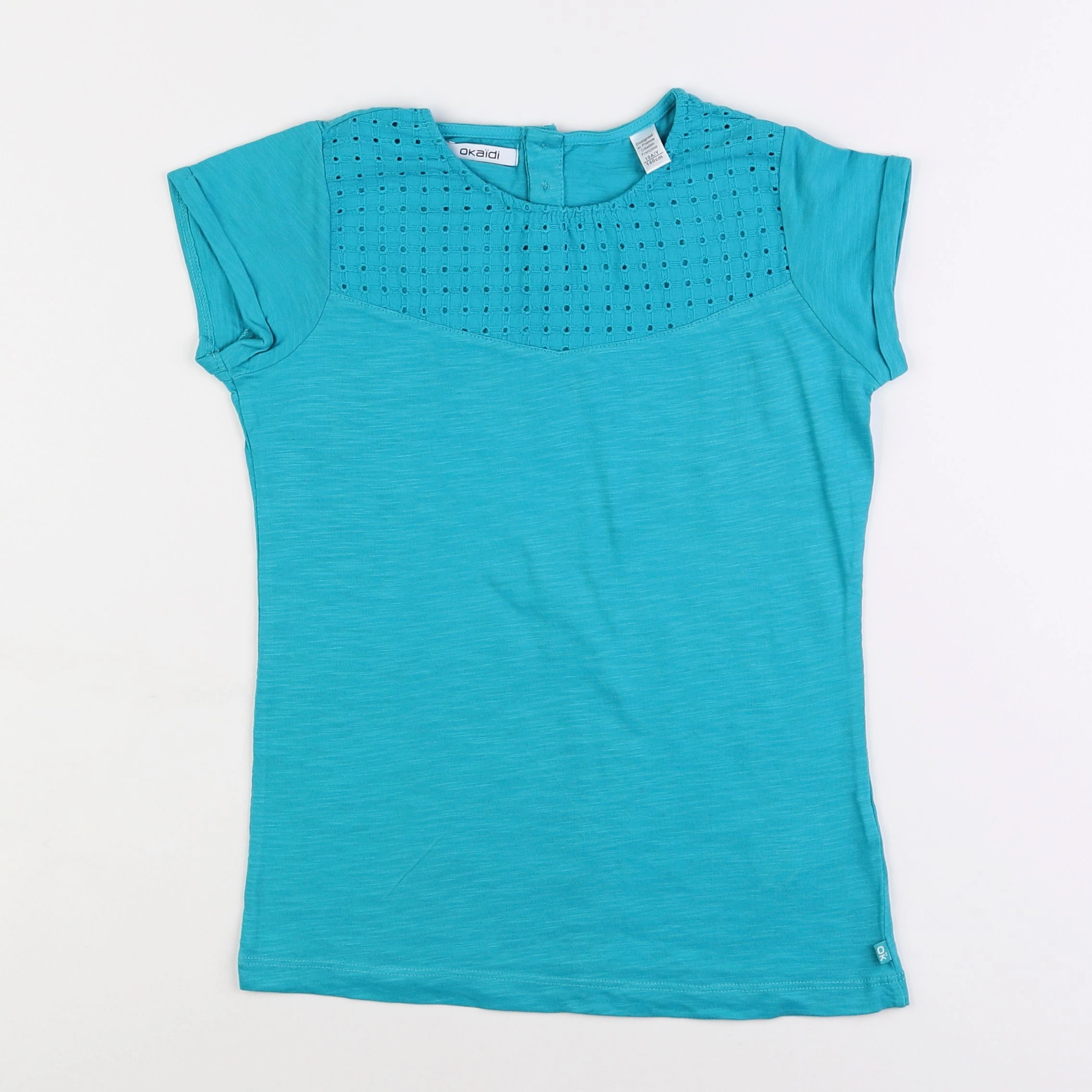 Okaidi - tee-shirt bleu - 10 ans