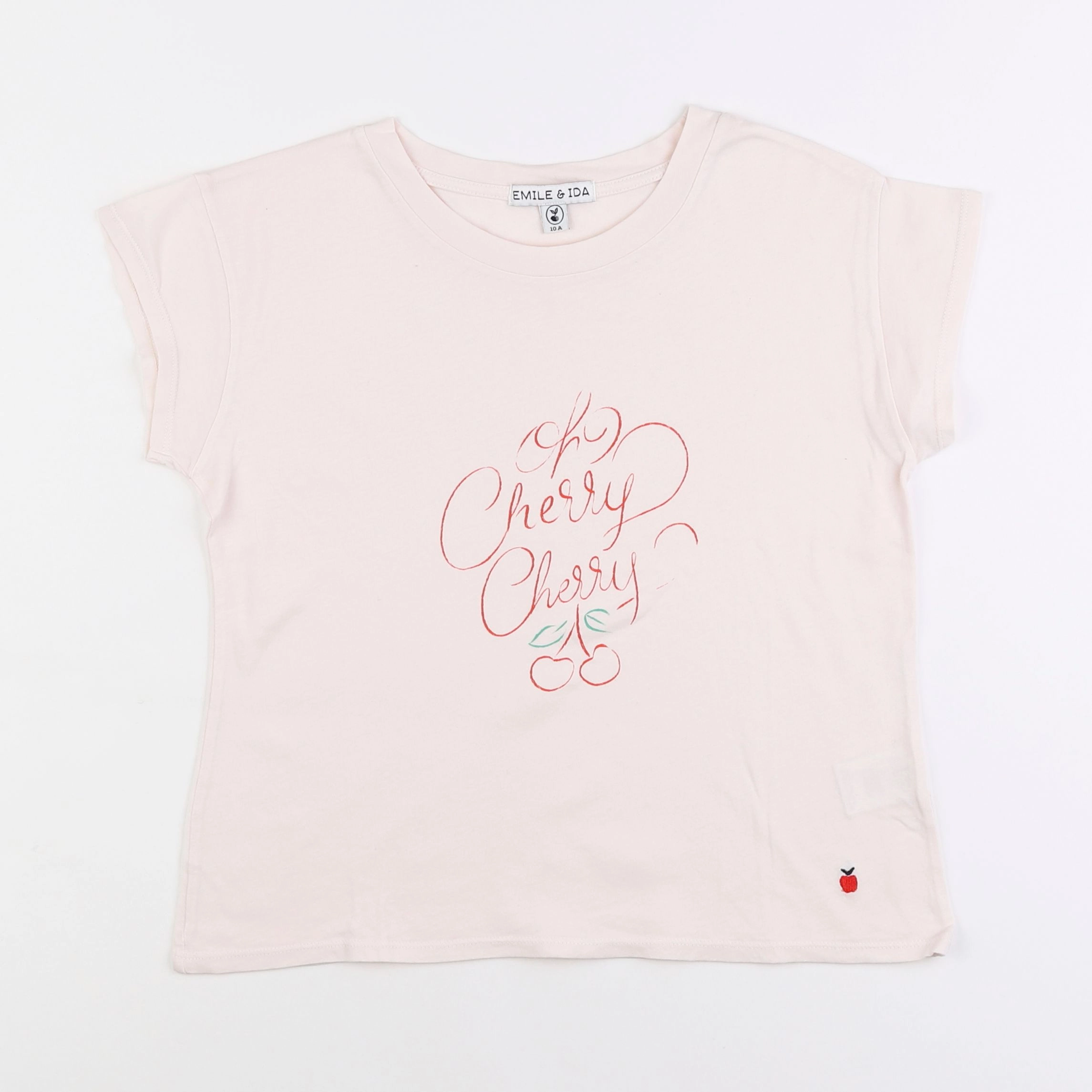 Emile et Ida - tee-shirt rose - 10 ans