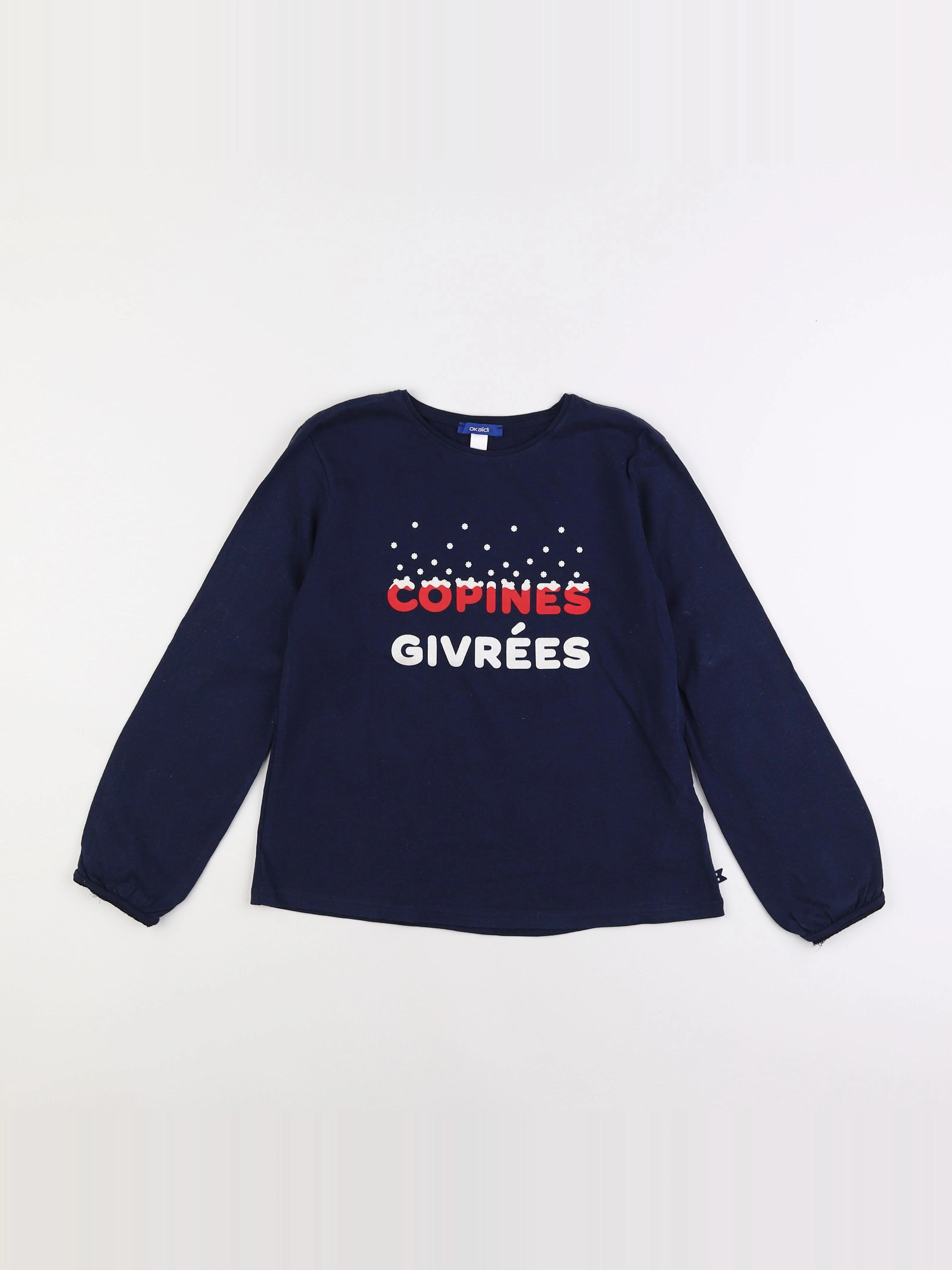 Okaidi - tee-shirt bleu - 10 ans
