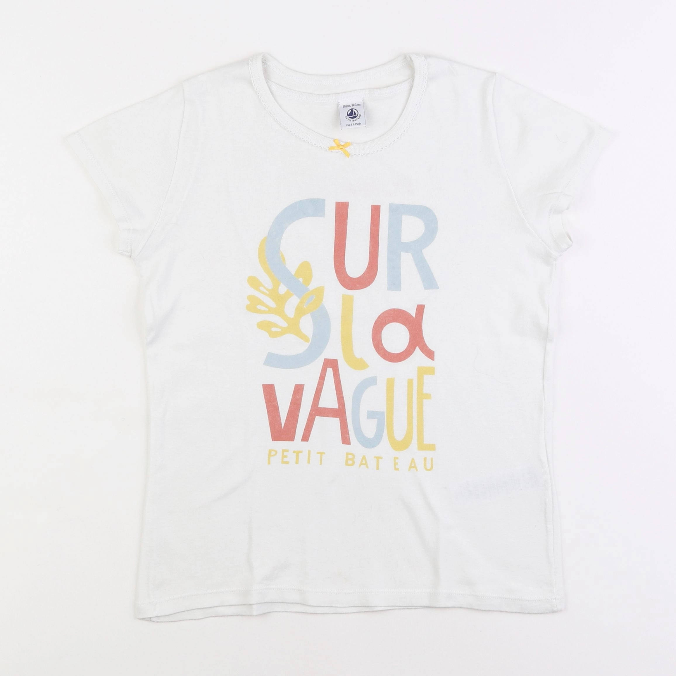 Petit Bateau - maillot de corps blanc - 10 ans