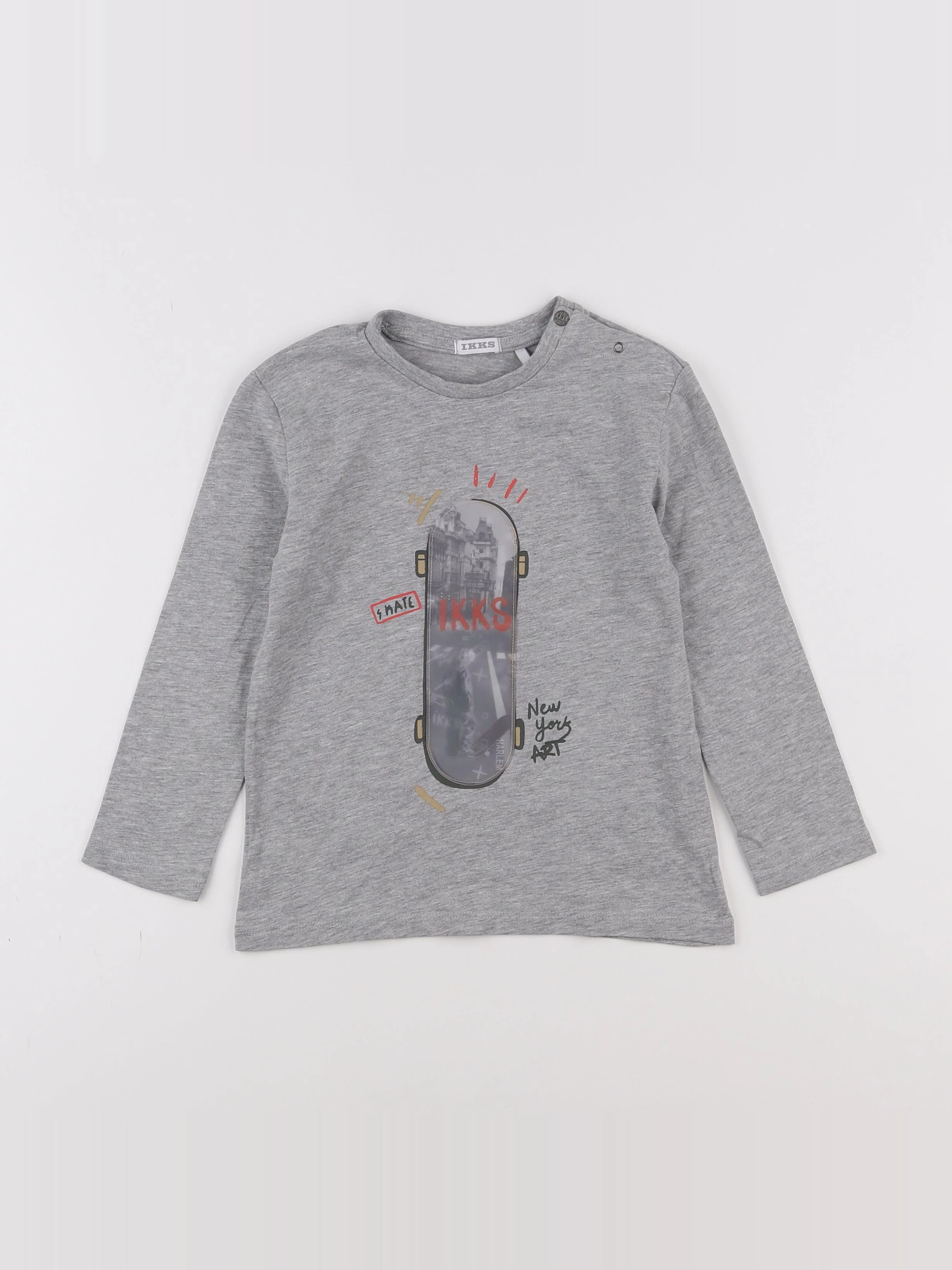 IKKS - tee-shirt gris - 3 ans