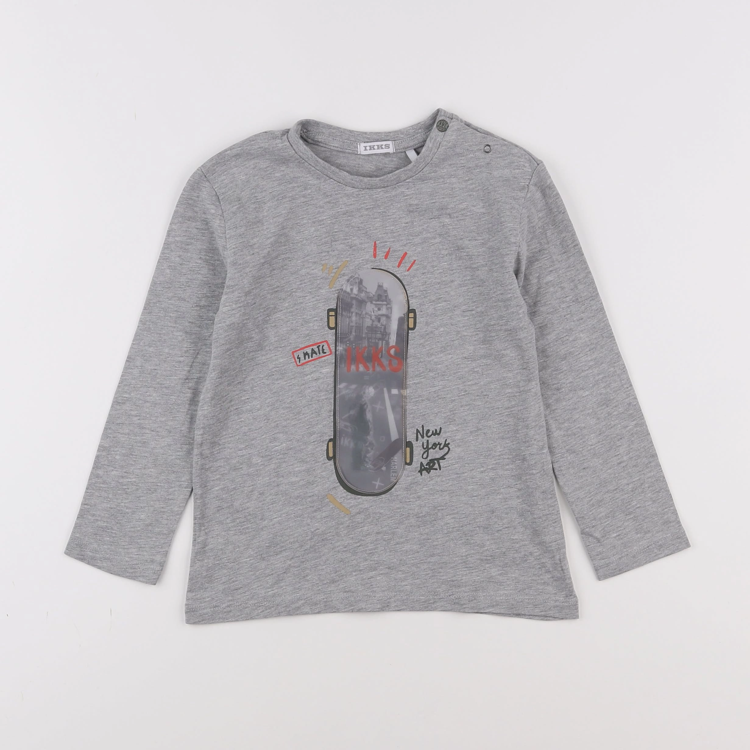 IKKS - tee-shirt gris - 3 ans