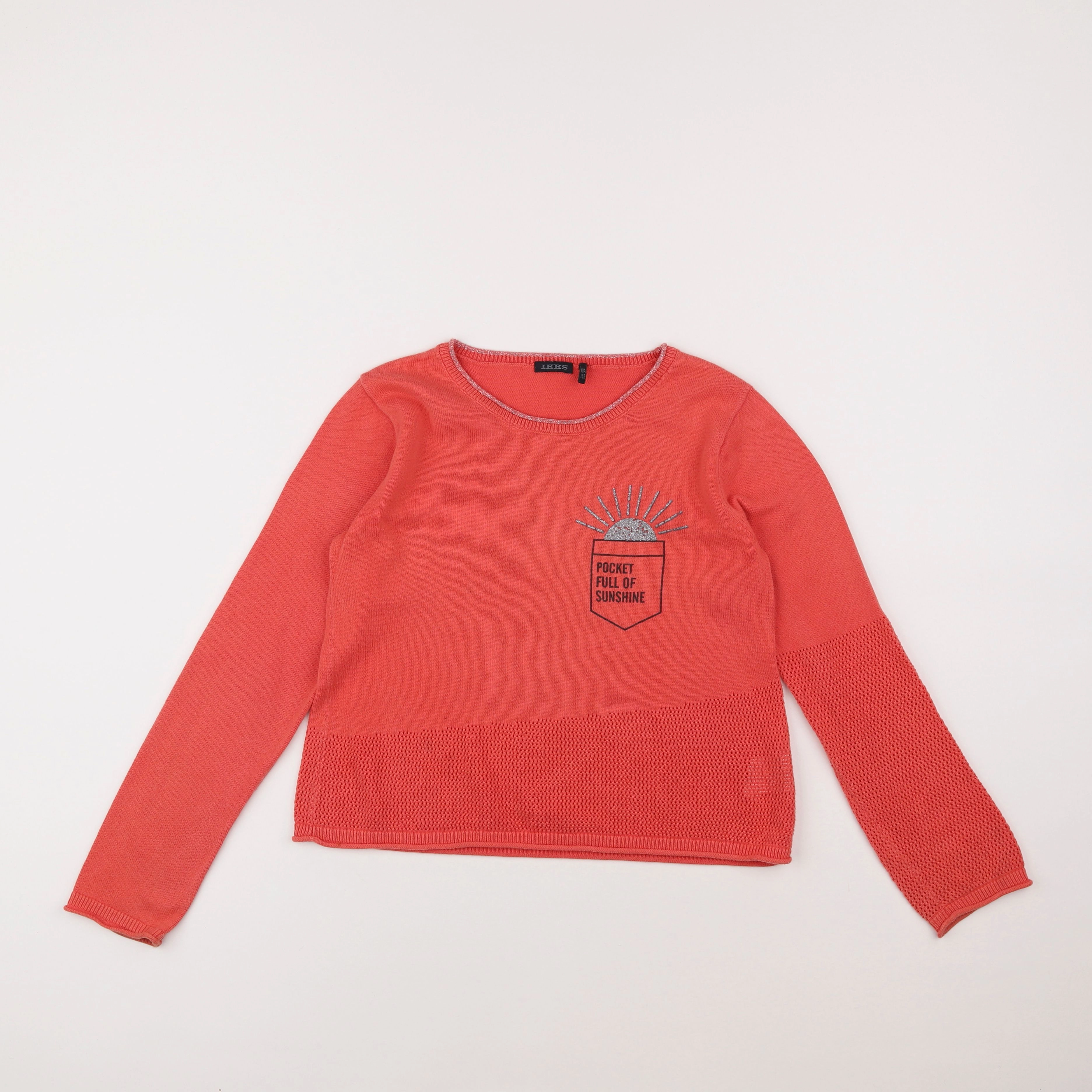 IKKS - pull orange - 10 ans