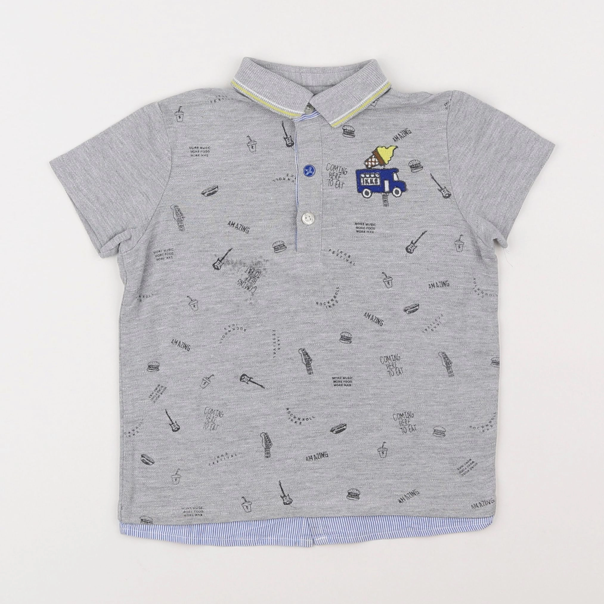 IKKS - polo gris - 3 ans