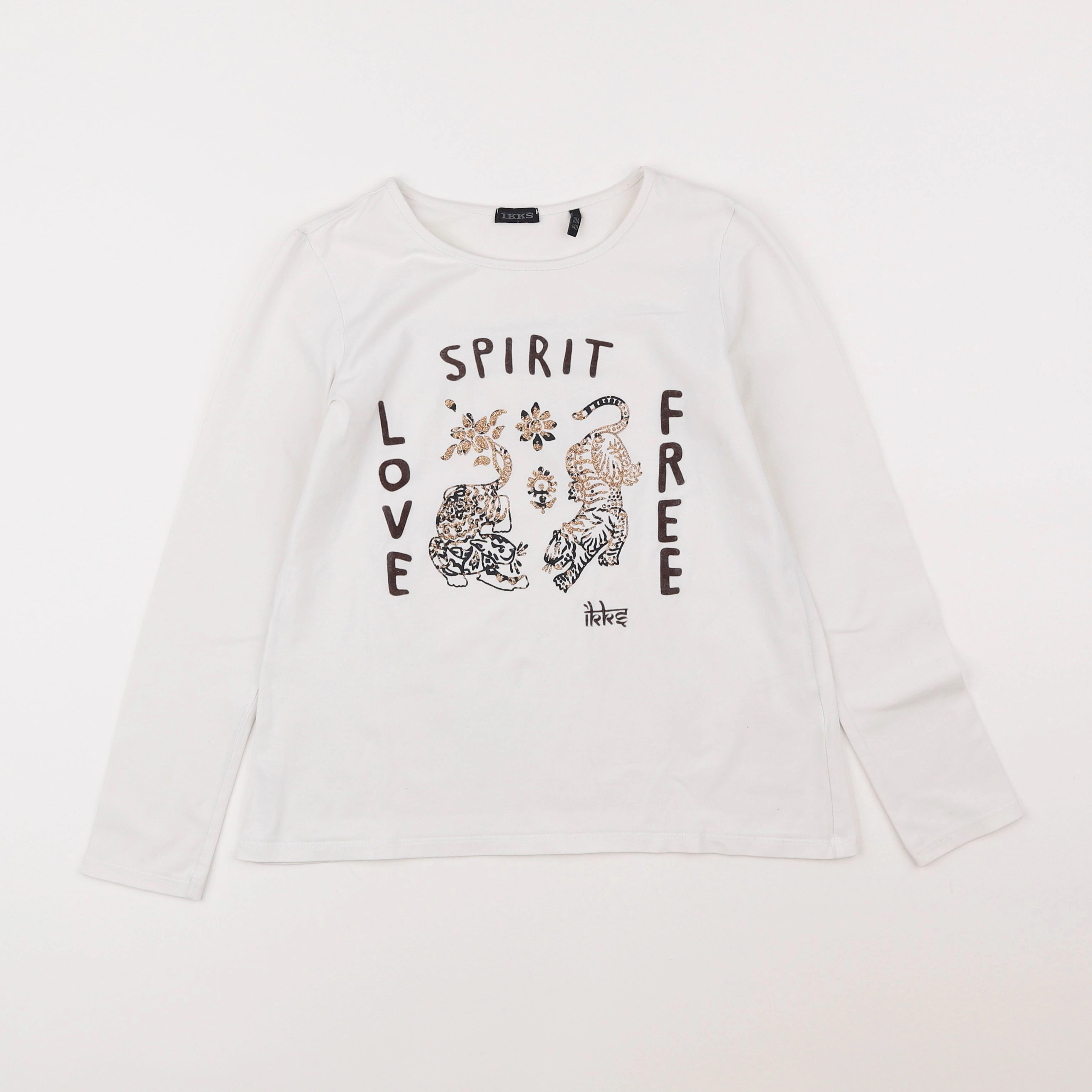 IKKS - tee-shirt blanc - 10 ans