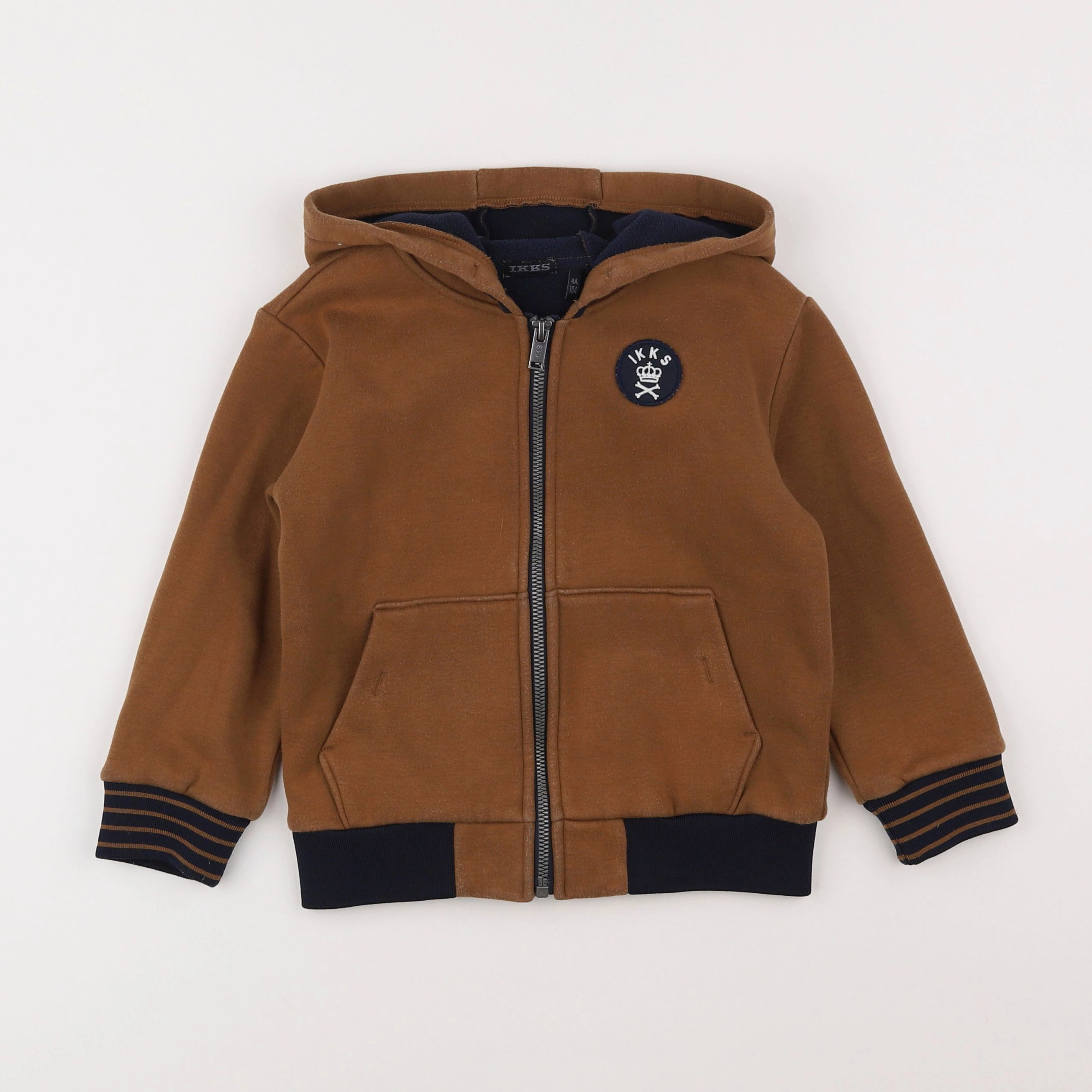 IKKS - sweat marron - 4 ans