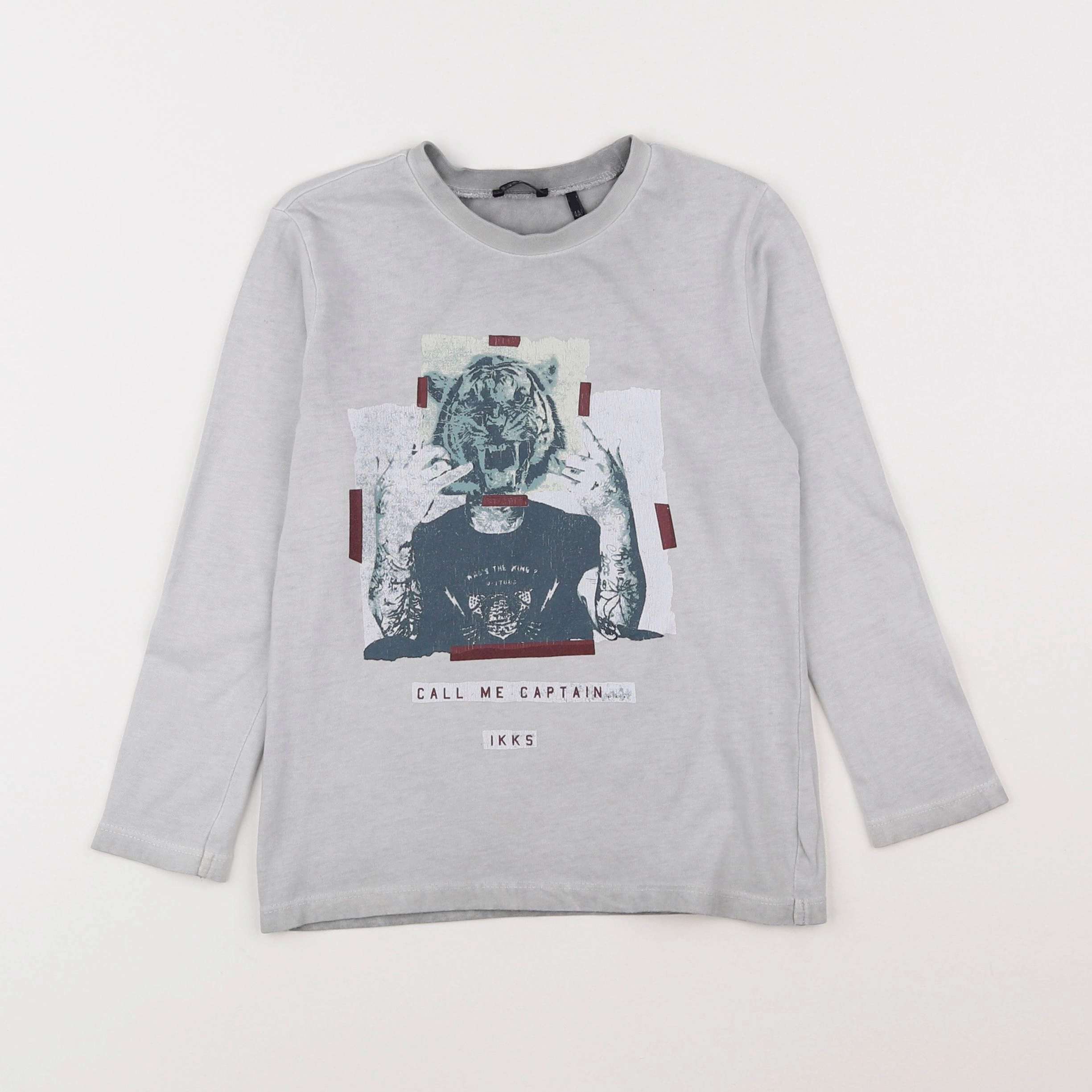 IKKS - tee-shirt gris - 4 ans