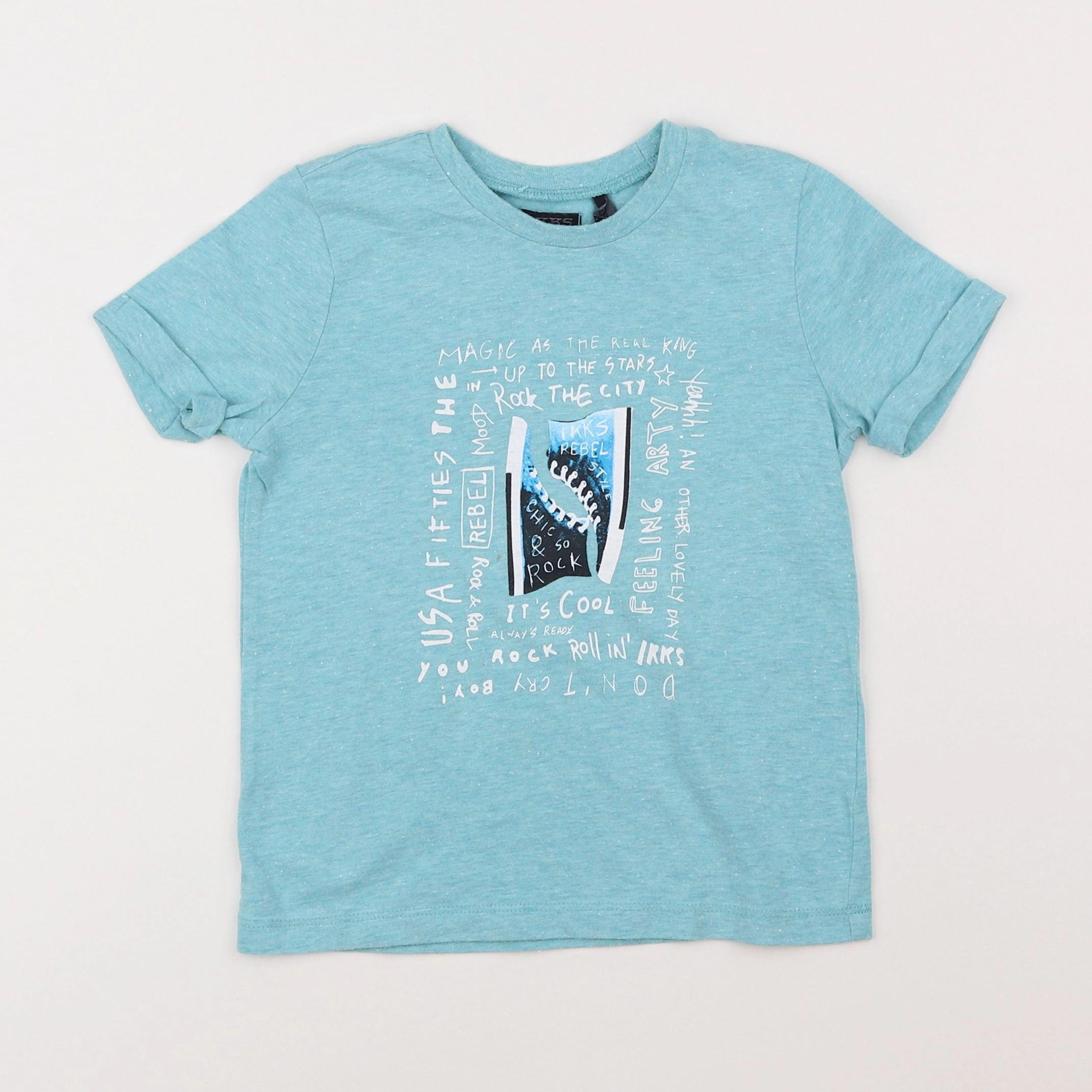 IKKS - tee-shirt bleu - 3 ans