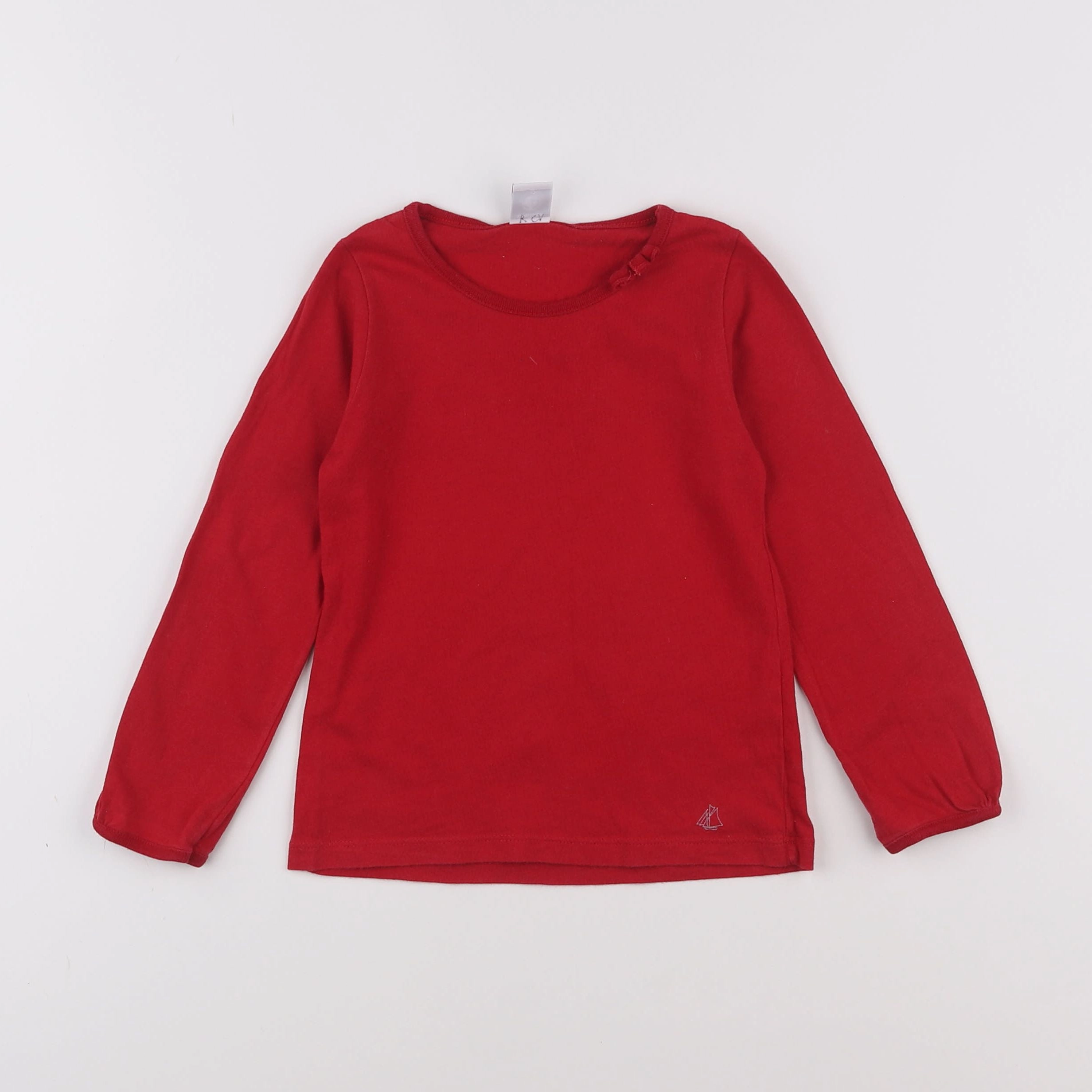 Petit Bateau - tee-shirt rouge - 4 ans