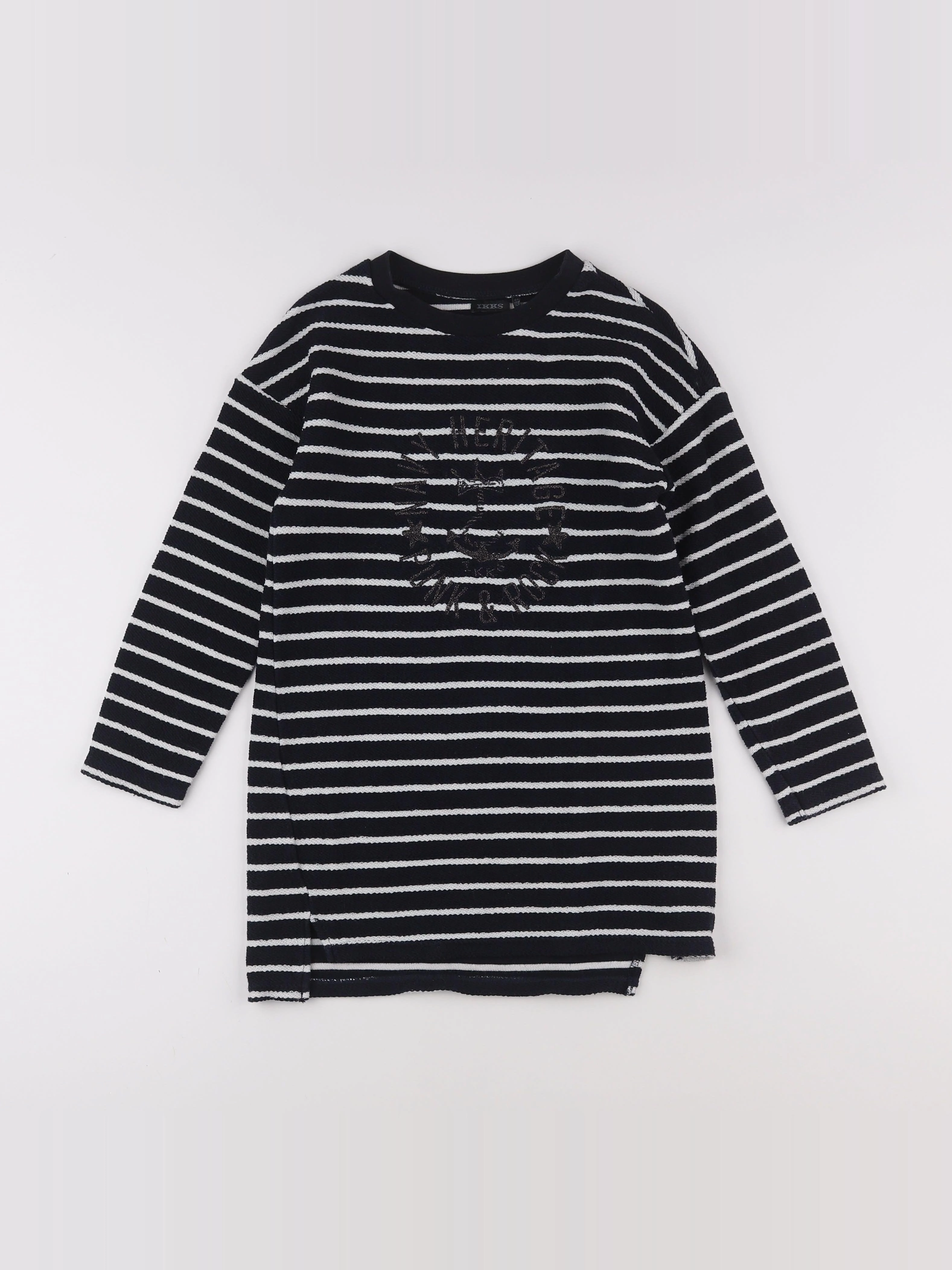 IKKS - robe blanc, bleu - 8 ans