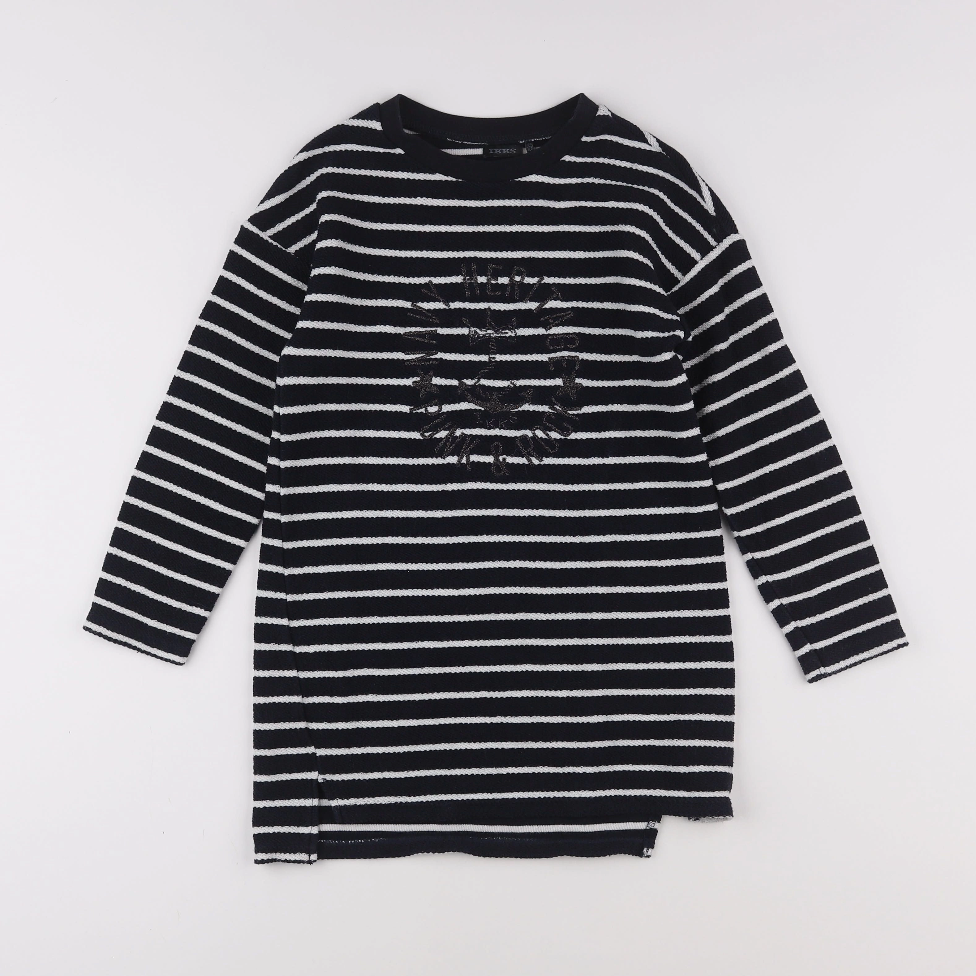 IKKS - robe blanc, bleu - 8 ans