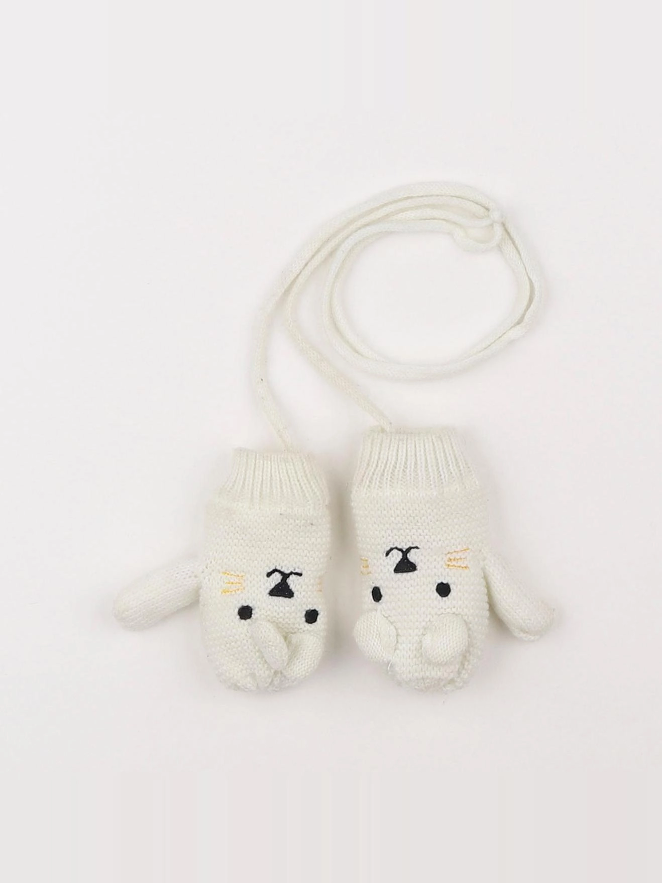 Boutchou - moufles blanc - 12/18 mois