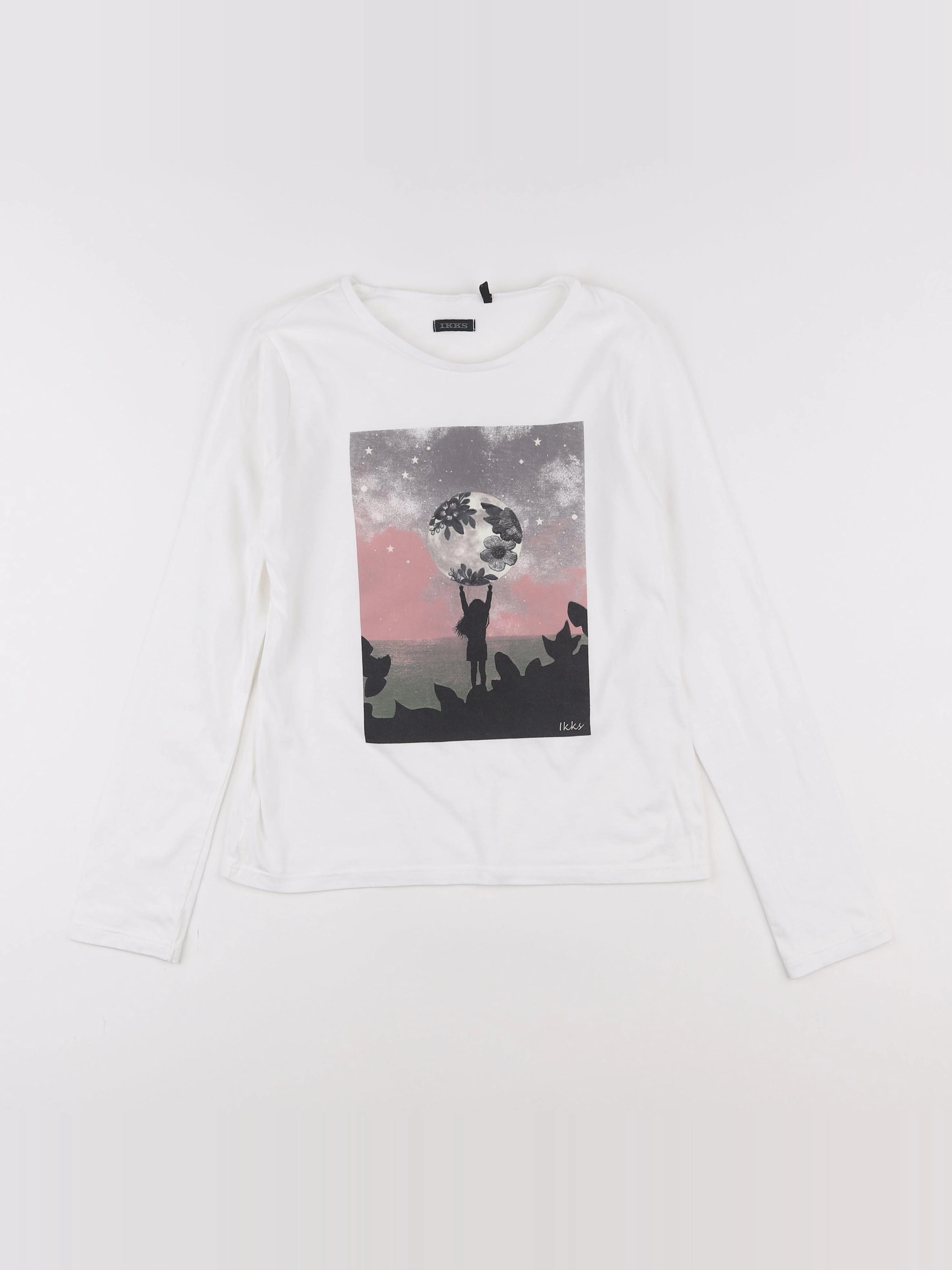 IKKS - tee-shirt blanc - 10 ans