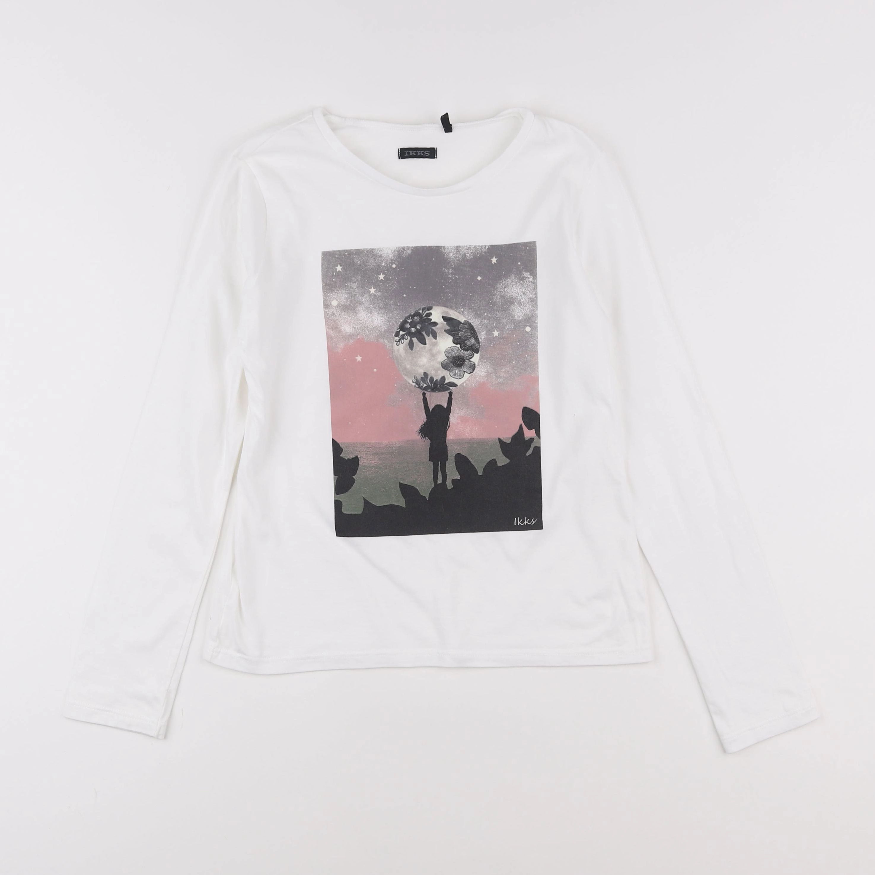 IKKS - tee-shirt blanc - 10 ans
