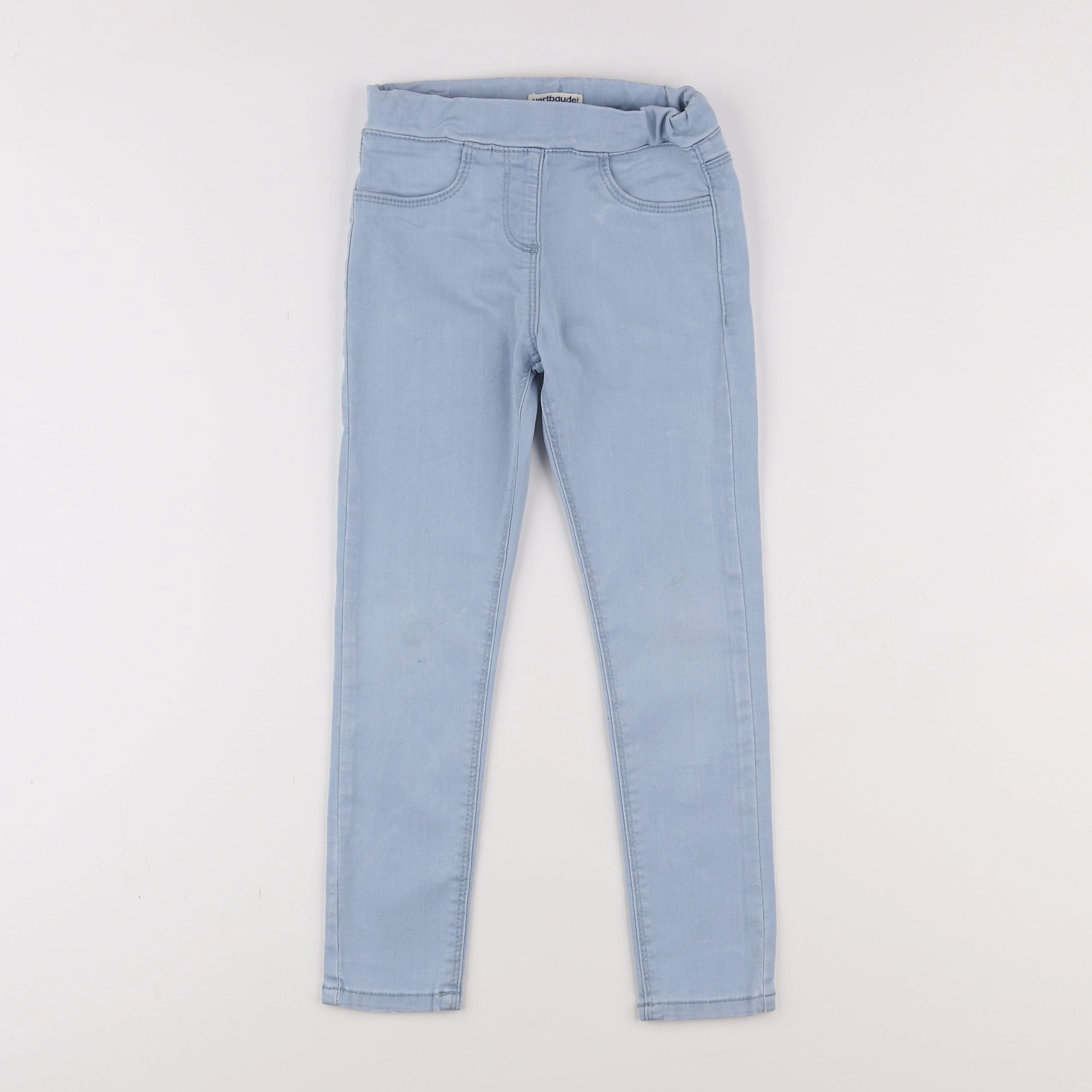 Vertbaudet - jegging bleu - 7 ans