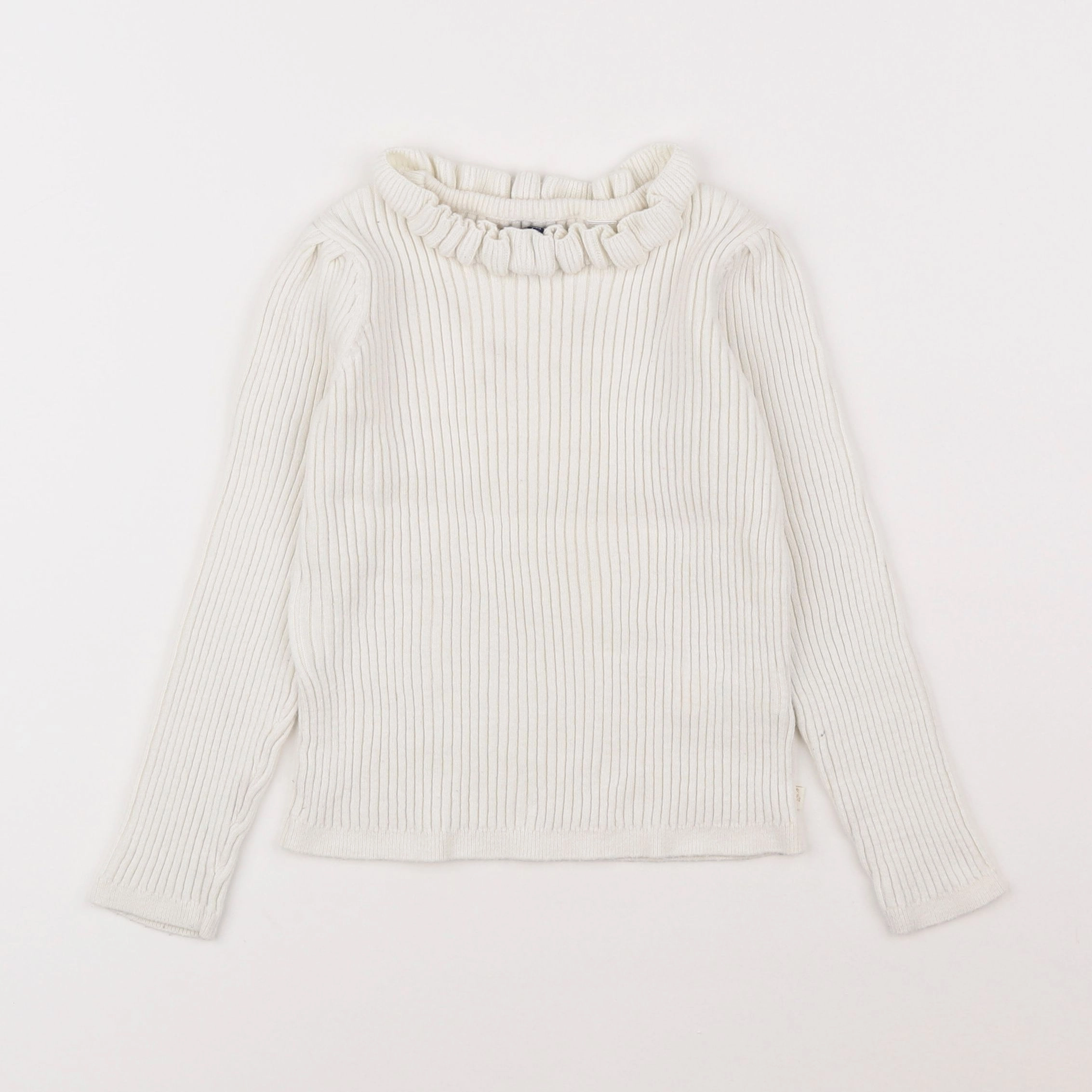 Okaidi - pull blanc - 6 ans