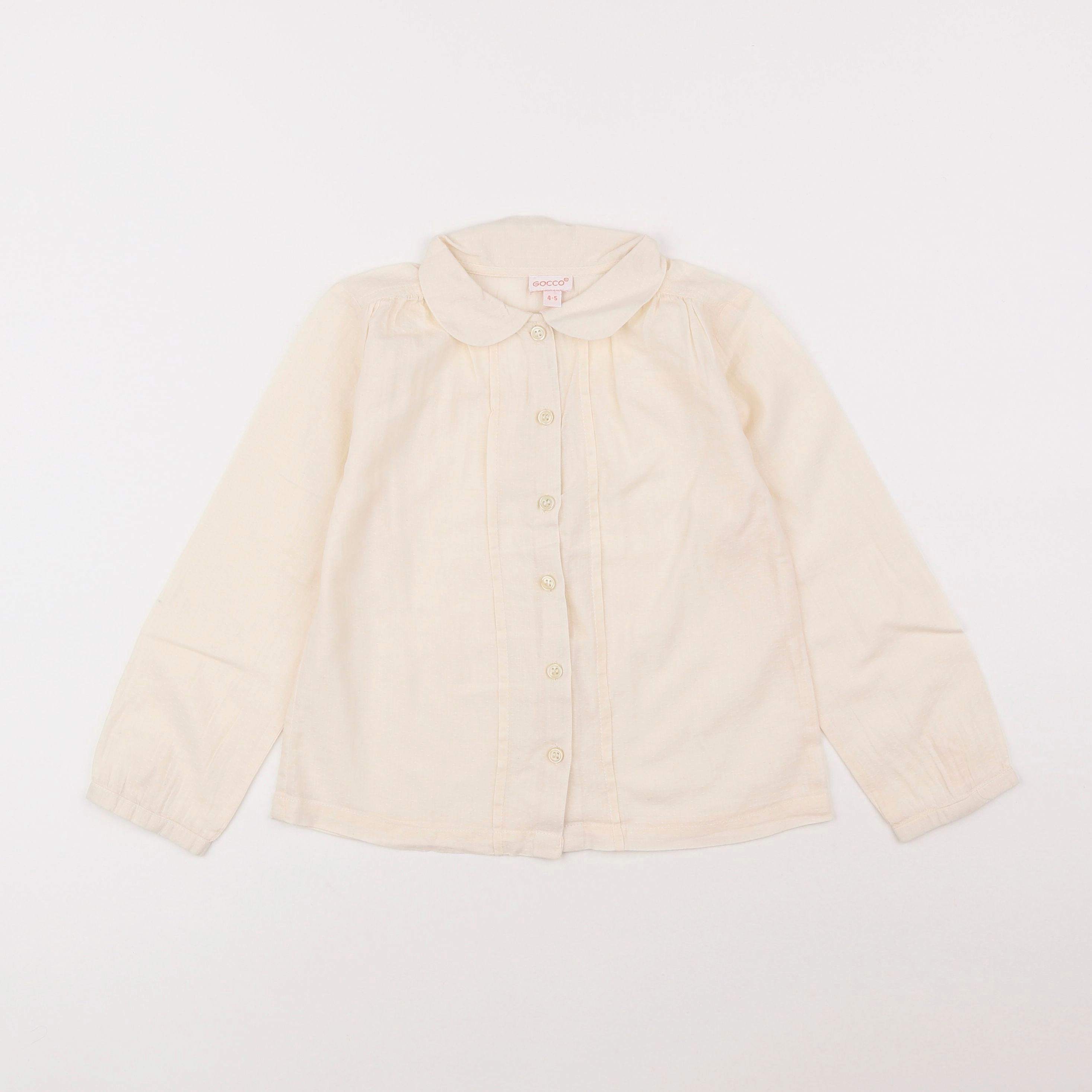 Gocco - chemise beige - 4/5 ans