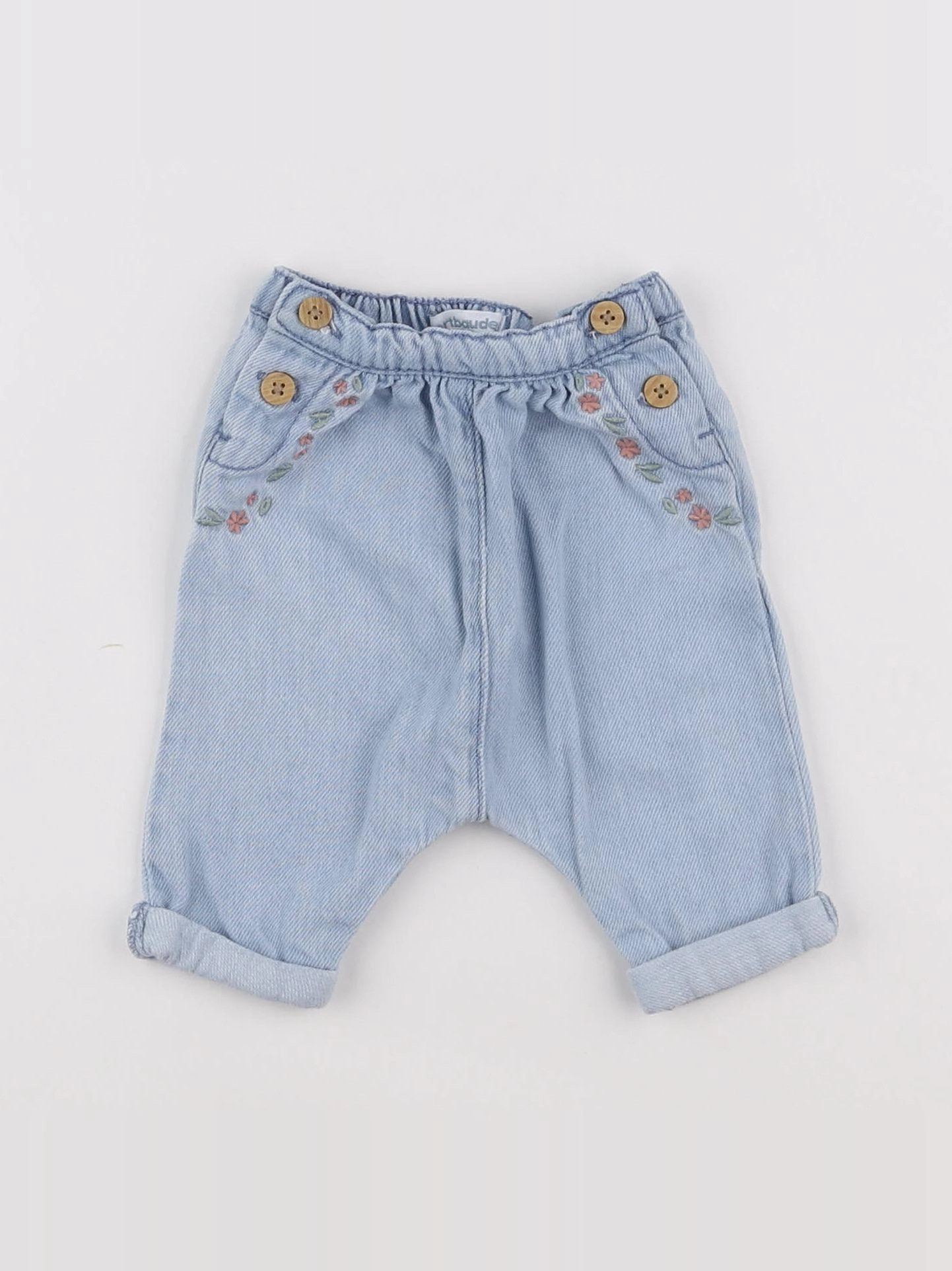Vertbaudet - jegging bleu - 1 mois