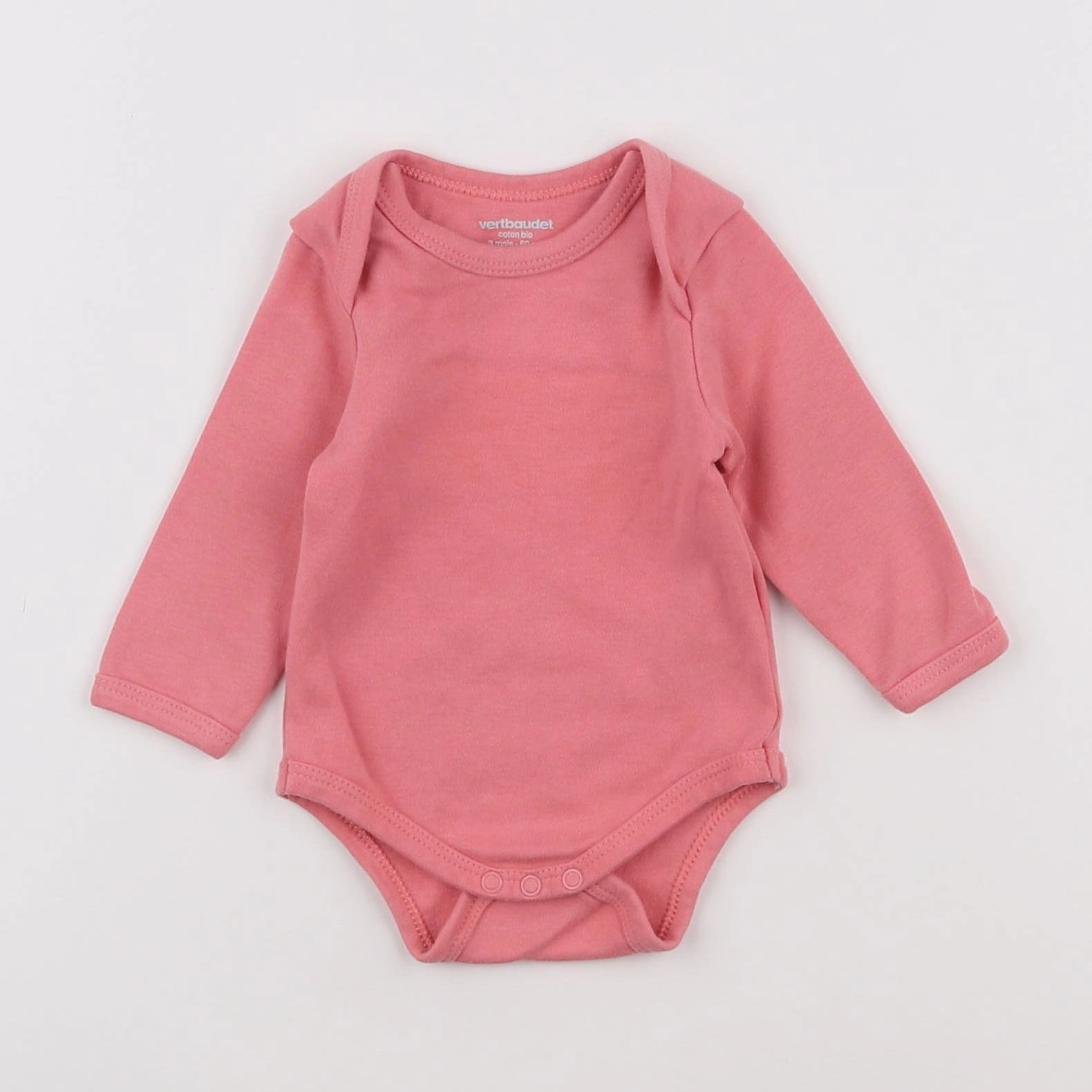 Vertbaudet - body rose - 3 mois