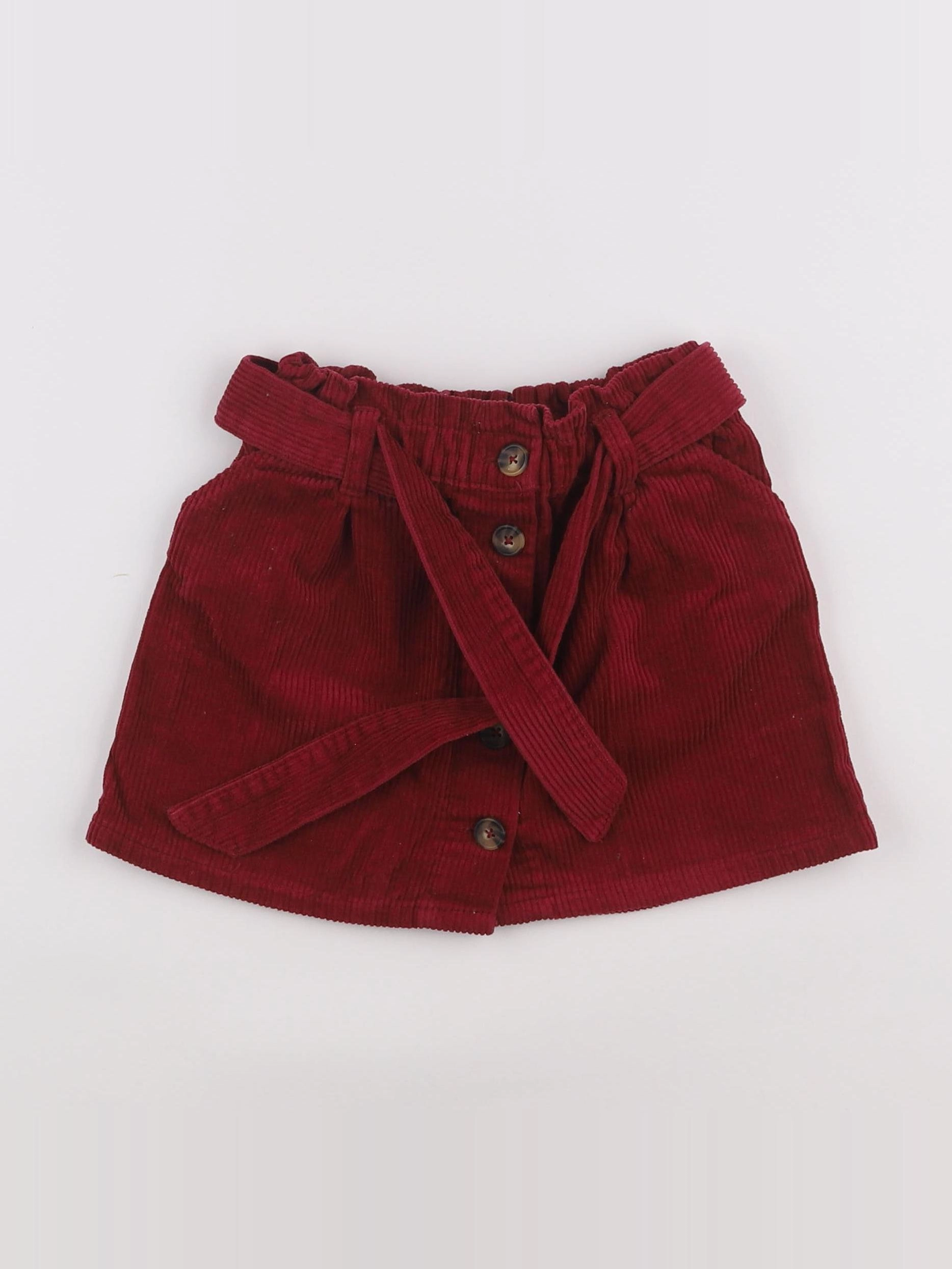 Vertbaudet - jupe rouge - 5 ans