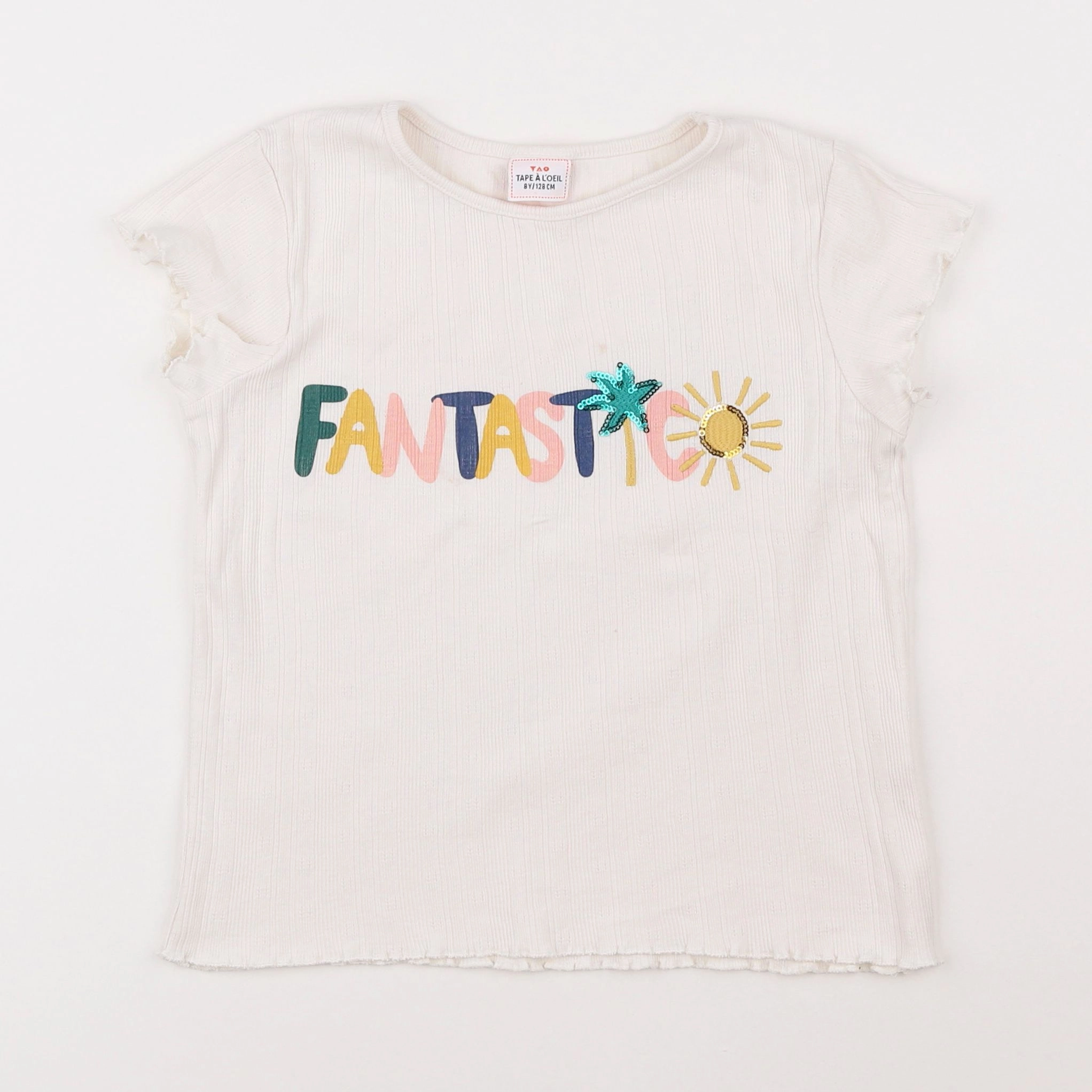 Tape à l'oeil - tee-shirt blanc, multicolore - 8 ans