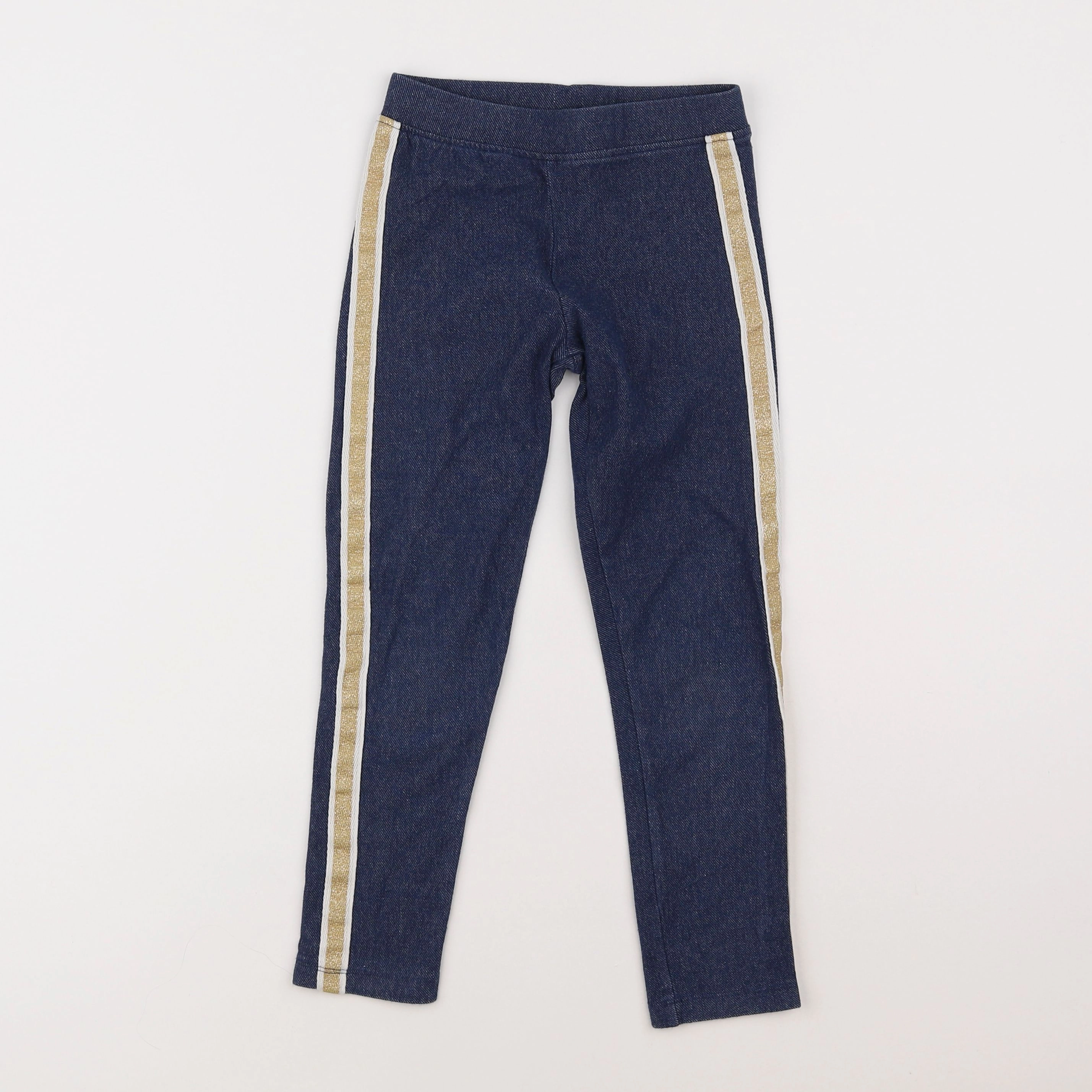 Monoprix - legging bleu, or - 6 ans